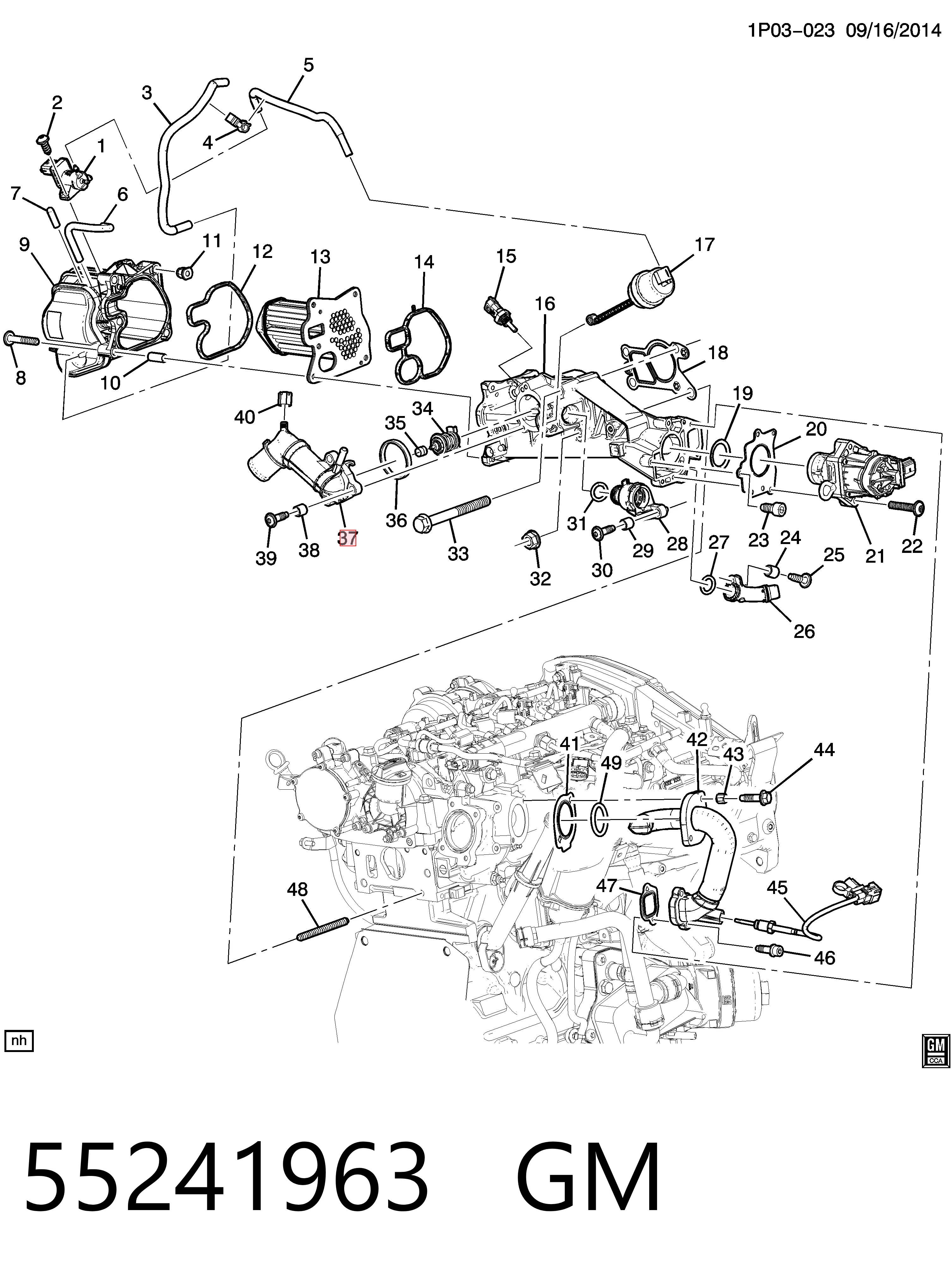  Obudowa termostatu Fiat Linea 