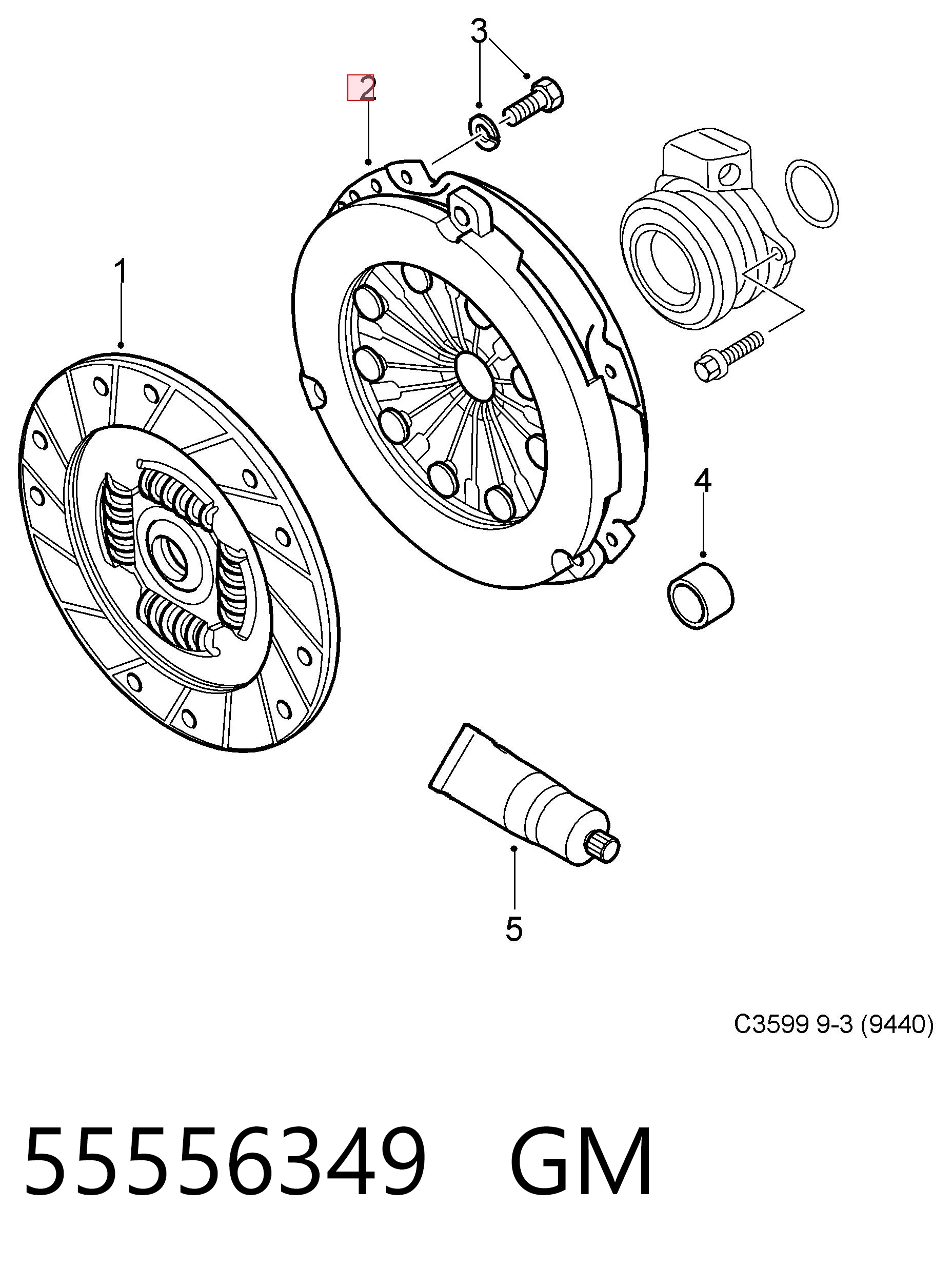 Do koszyka Docisk sprzęgła Opel Zafira B A05