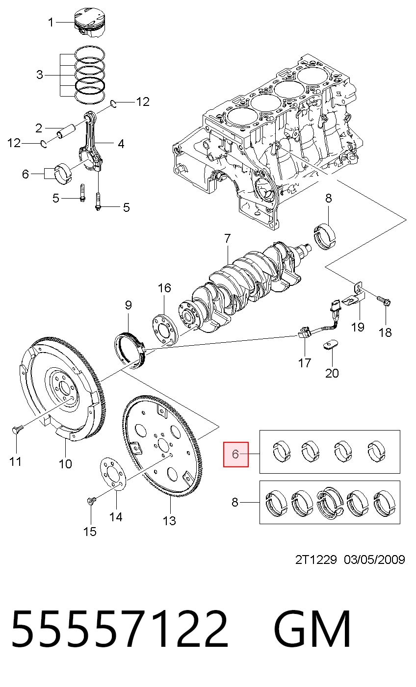 Panewki korbowodowe wału korbowego, zestaw, standardowe (STD) Opel Kadett E kombi (35, 36, 45, 46) (1984 - 1991) cena, od 11,39 USD