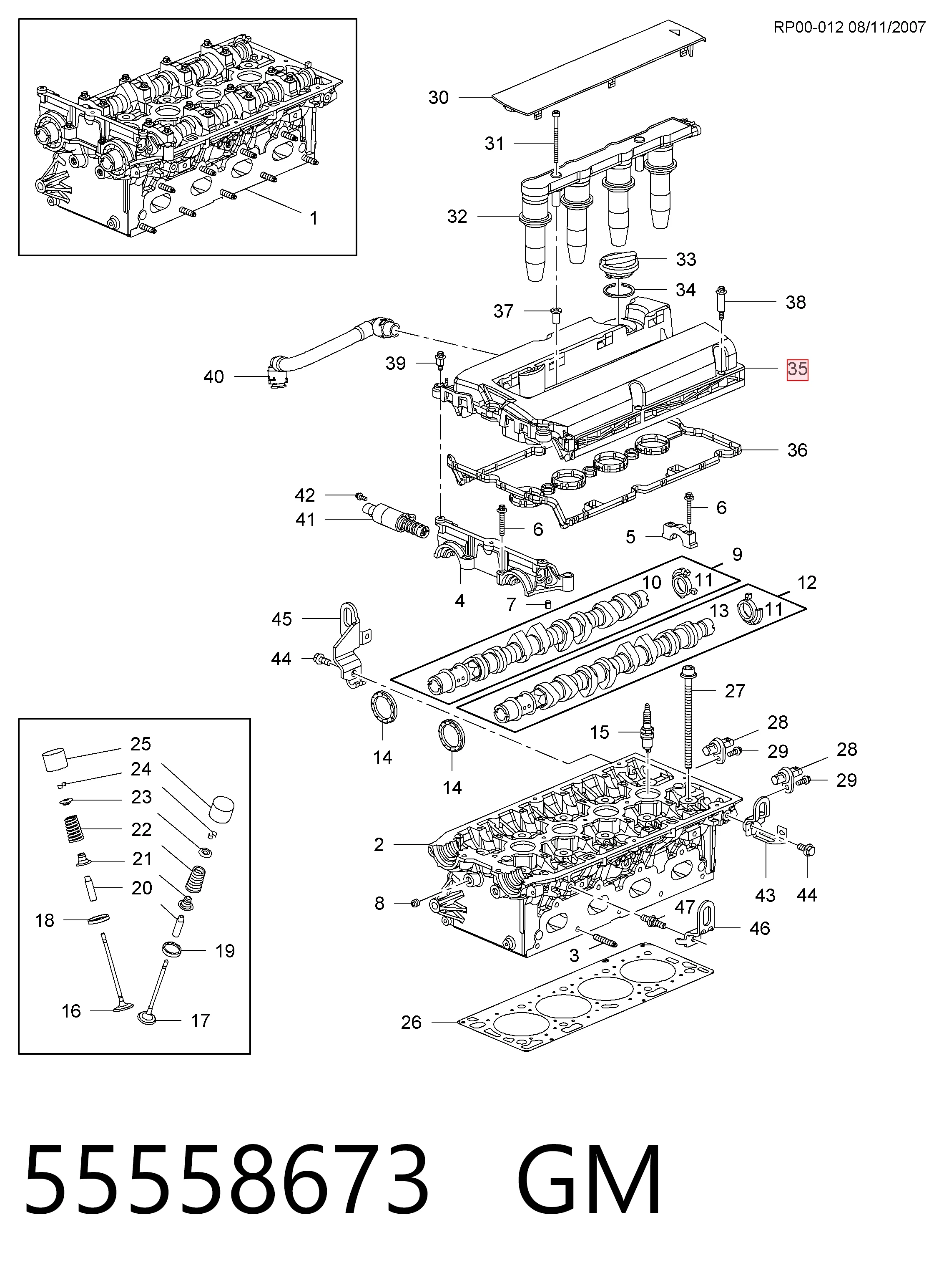 Do koszyka DRM15903 Polcar Pokrywa zaworowa