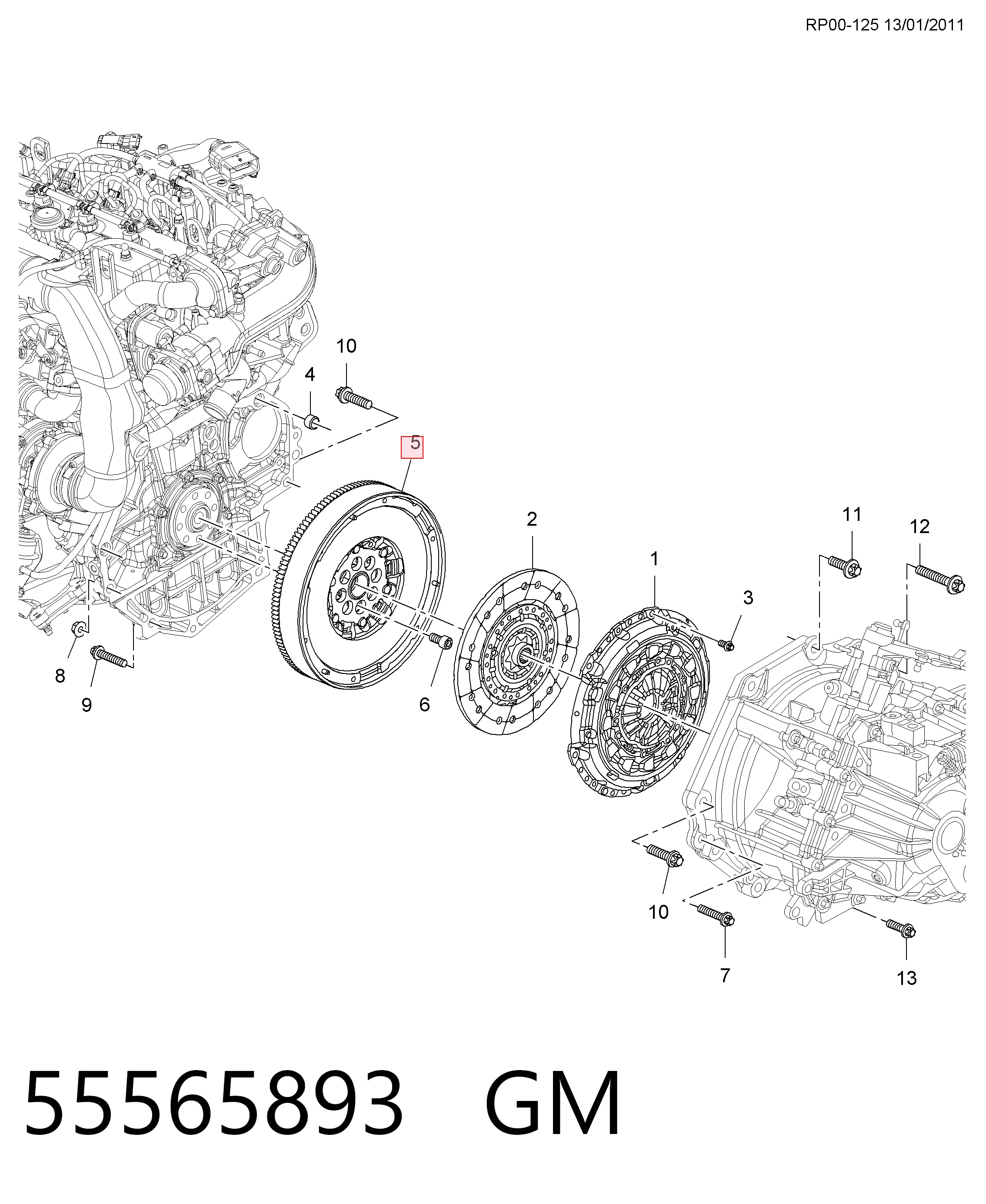 Koło zamachowe silnika Opel Meriva A minivan (2003 - 2010) cena, od 586,93 USD