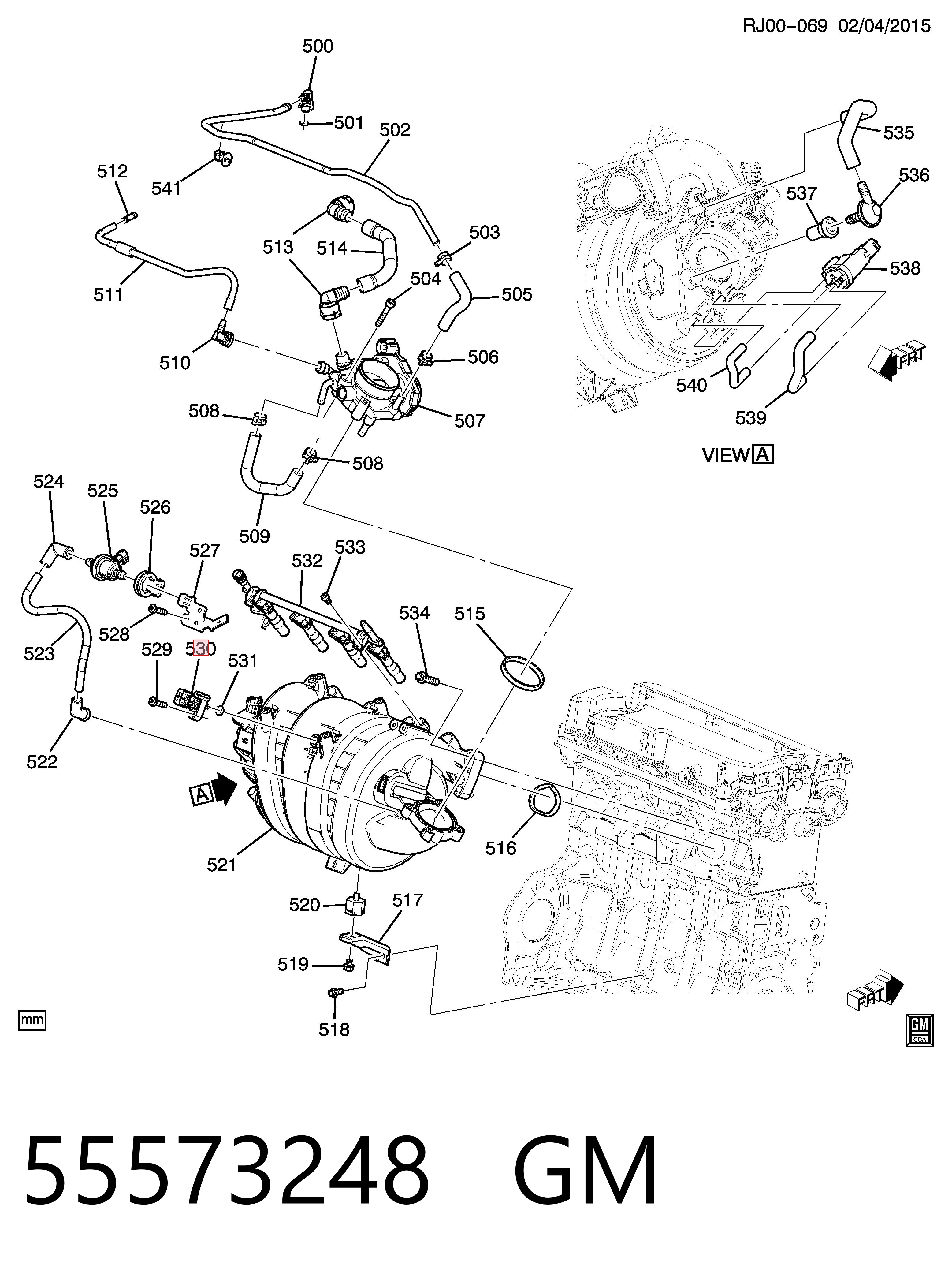 55573248 General Motors Czujnik ciśnienia w kolektorze ssącym, MAP