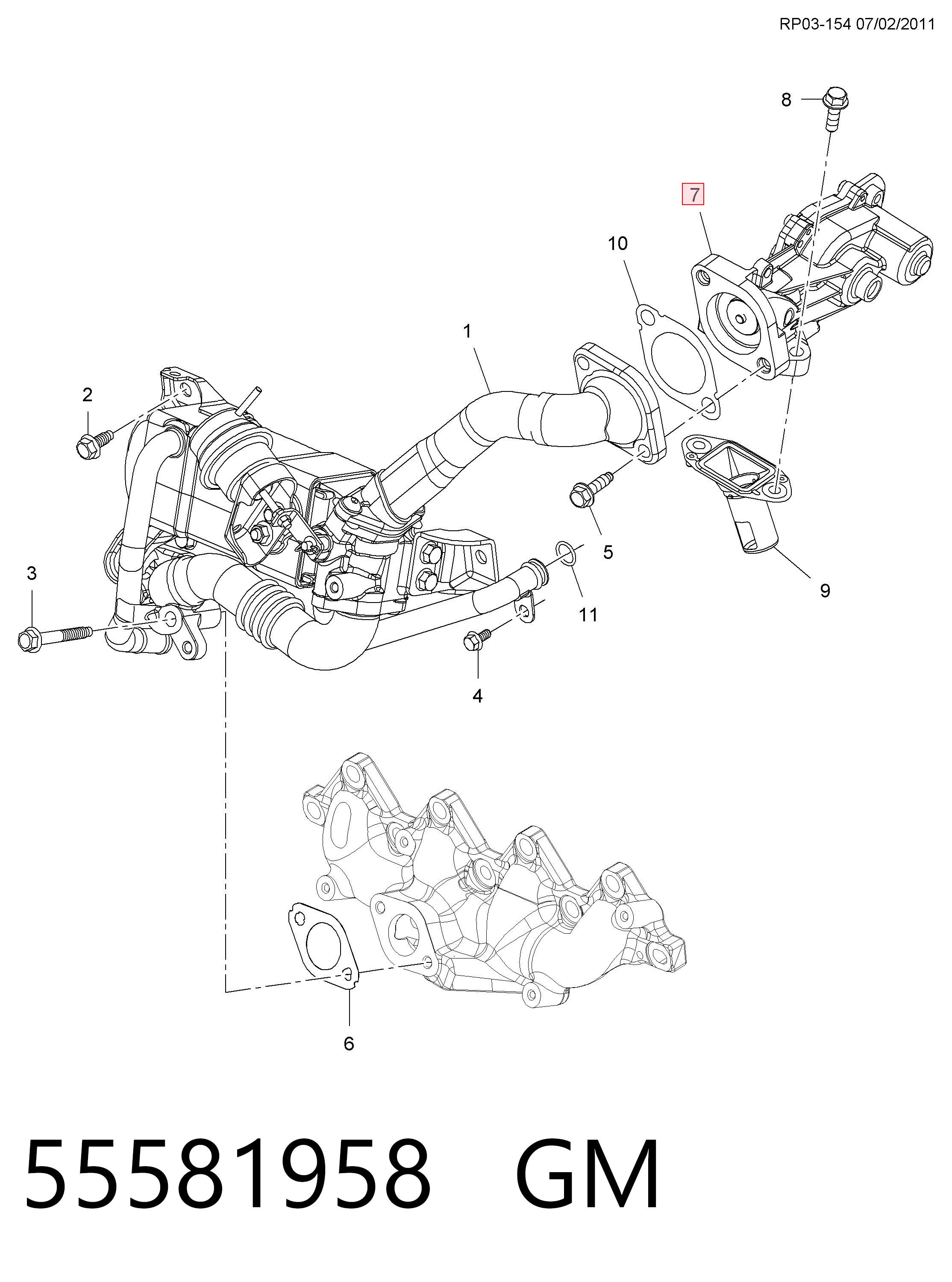 Zawór recyrkulacji spalin EGR Chevrolet Cruze kombi (J300) (2012 - 2026) cena, od 124,91 USD
