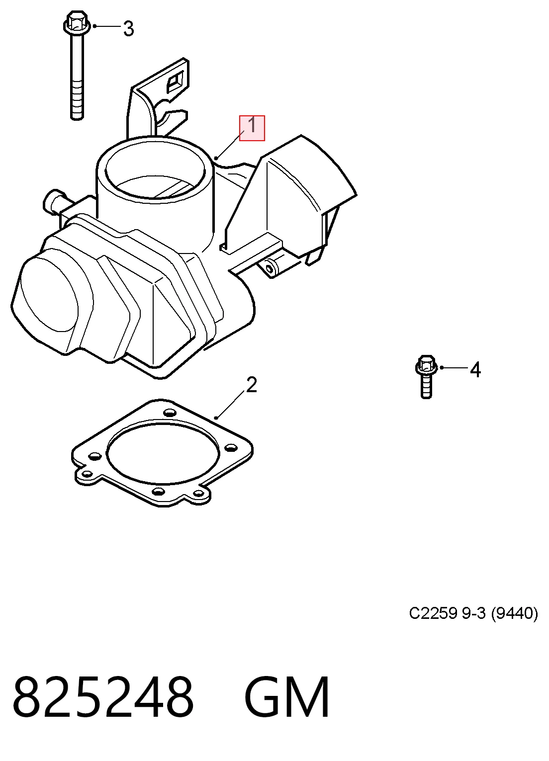 Do koszyka Przepustnica, komplet Opel Omega B 25, 26, 27
