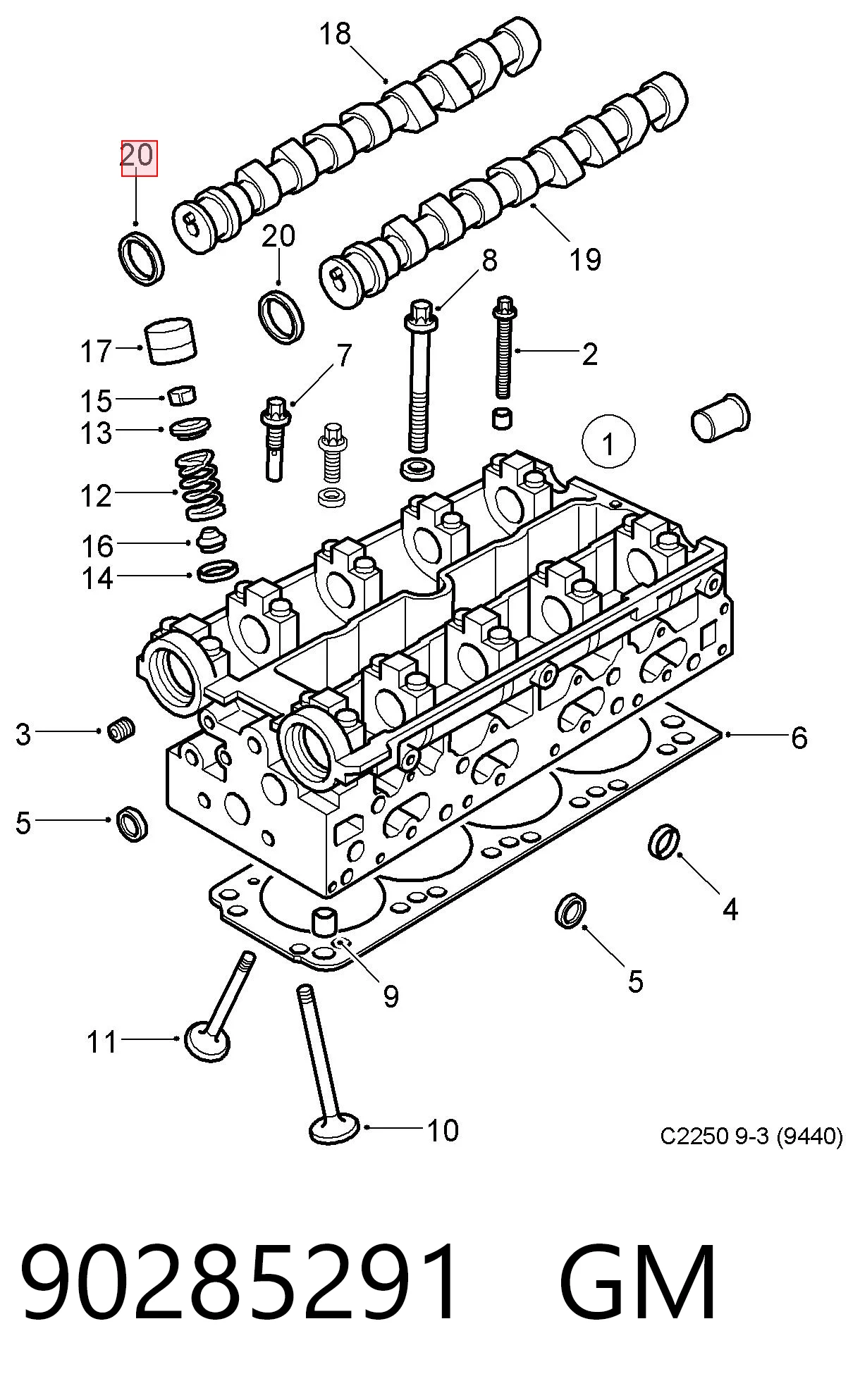 Uszczelniacz wałka rozrządu silnika Opel Astra J Sports Tourer kombi (P10) (2010 - 2015) cena, od 3,50 USD