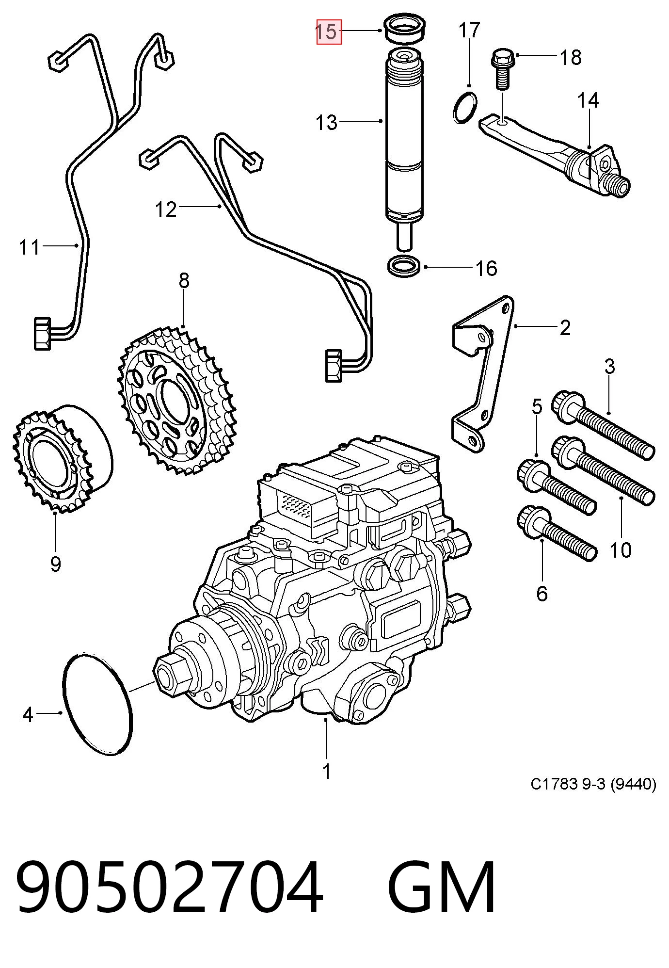 Do koszyka Zestaw naprawczy wtryskiwacza Opel Astra G F69