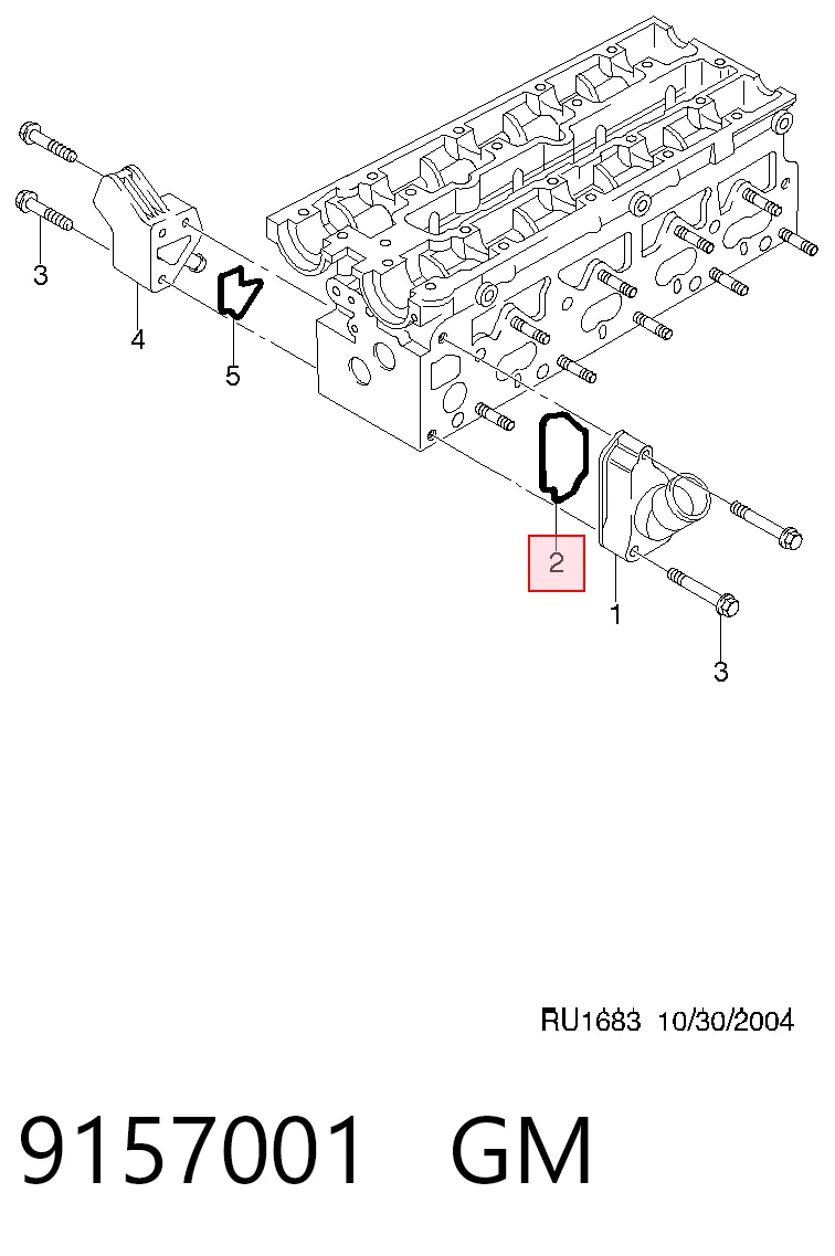 Uszczelka termostatu Opel Zafira A minivan (F75) (1999 - 2005) cena, od 3,55 USD