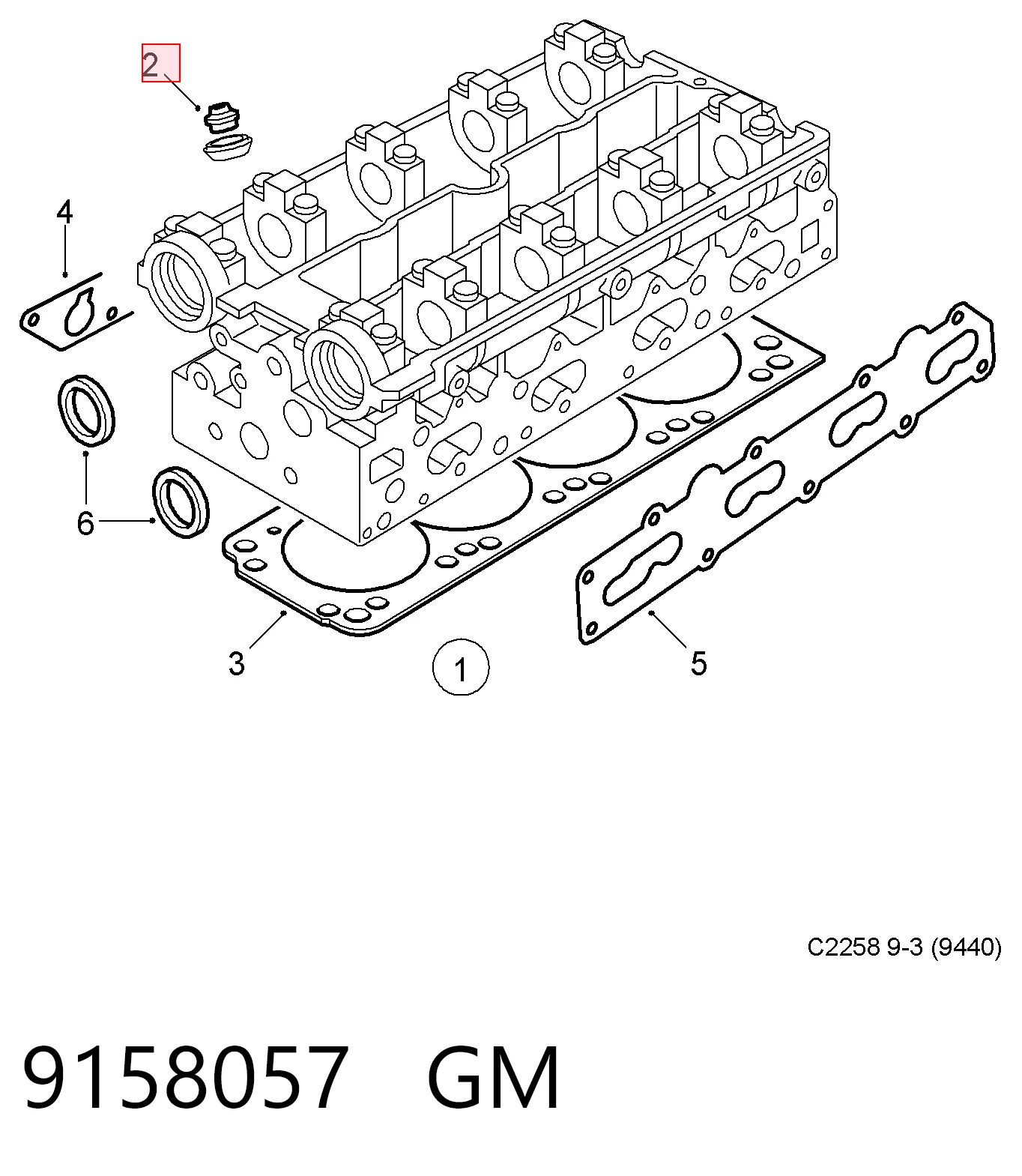 Do koszyka Uszczelniacz zaworu dolotowego/wylotowego Opel Zafira A F75