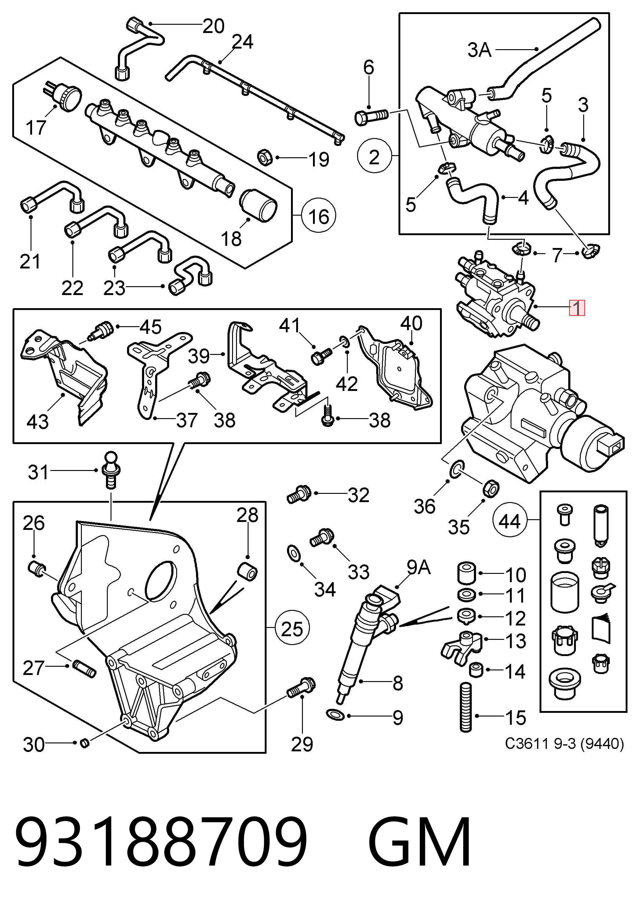 Pompa wtryskowa wysokiego ciśnienia Opel Signum hatchback (2003 - 2008) cena, od 91,10 USD