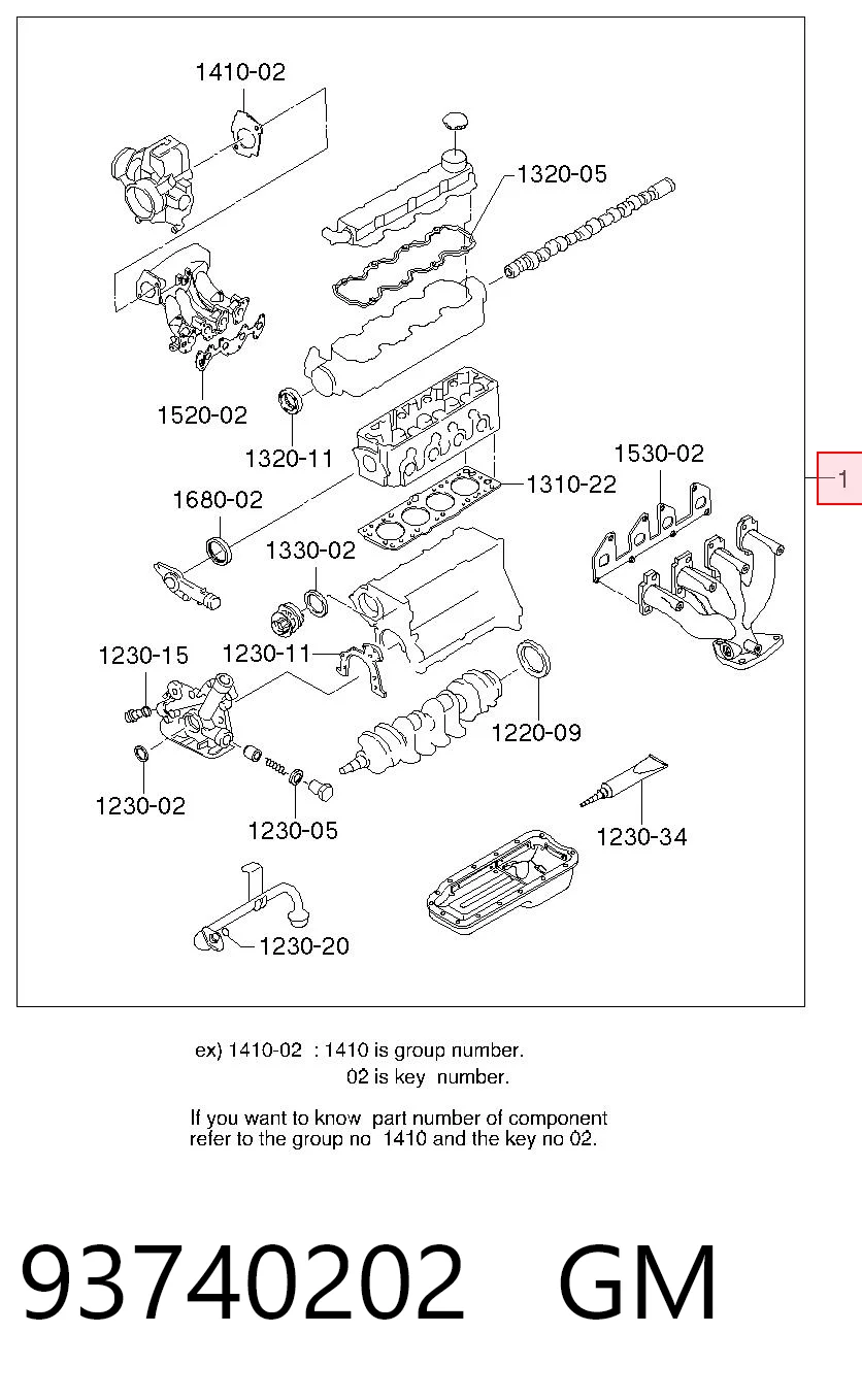 Zestaw uszczelek silnika pełny Daewoo Nexia I sedana (KLETN) (1995 - 2002) cena, od 42,04 USD