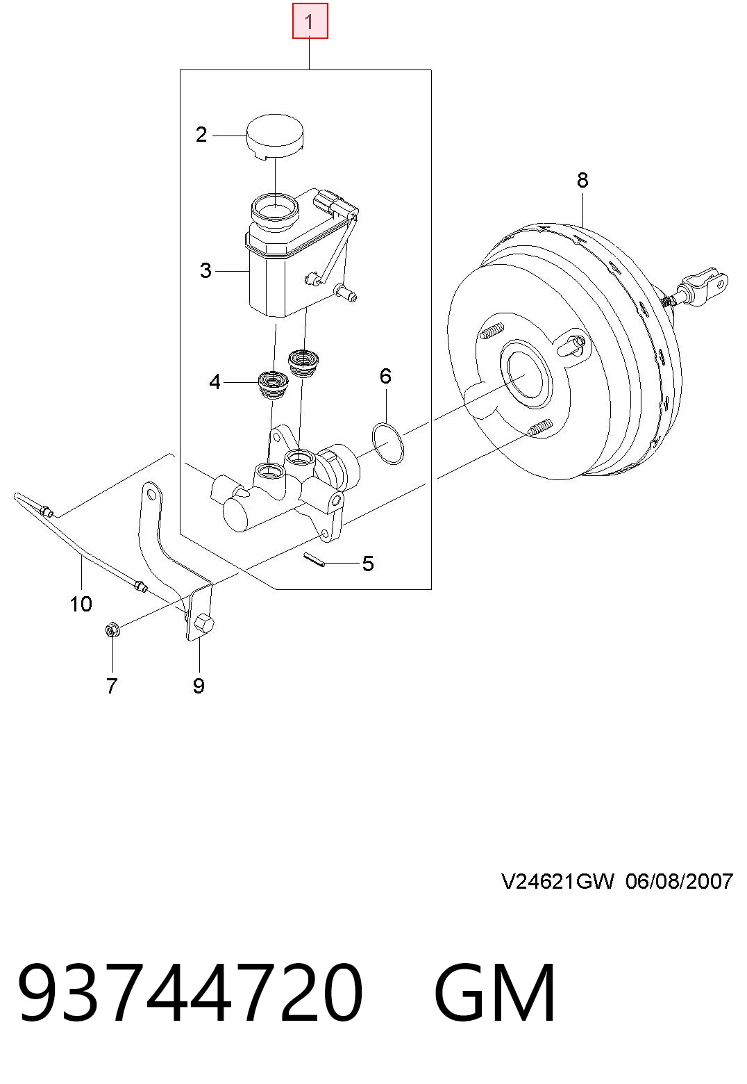 Główny cylinder hamulców Chevrolet Epica II sedana (V250) (2006 - 2011) cena, od 80,47 USD