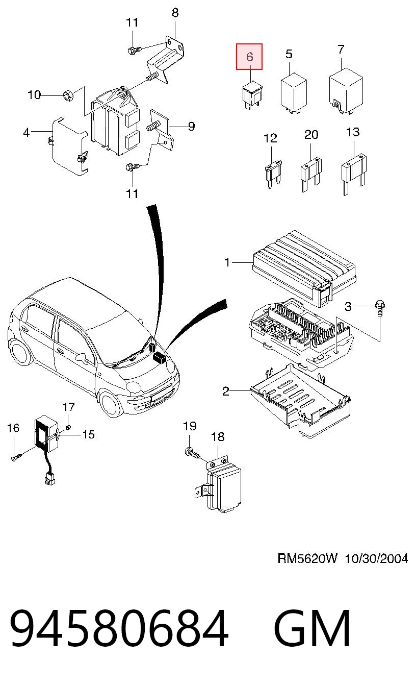 Przekaźnik kierunkowskazów do Opel Astra G F69
