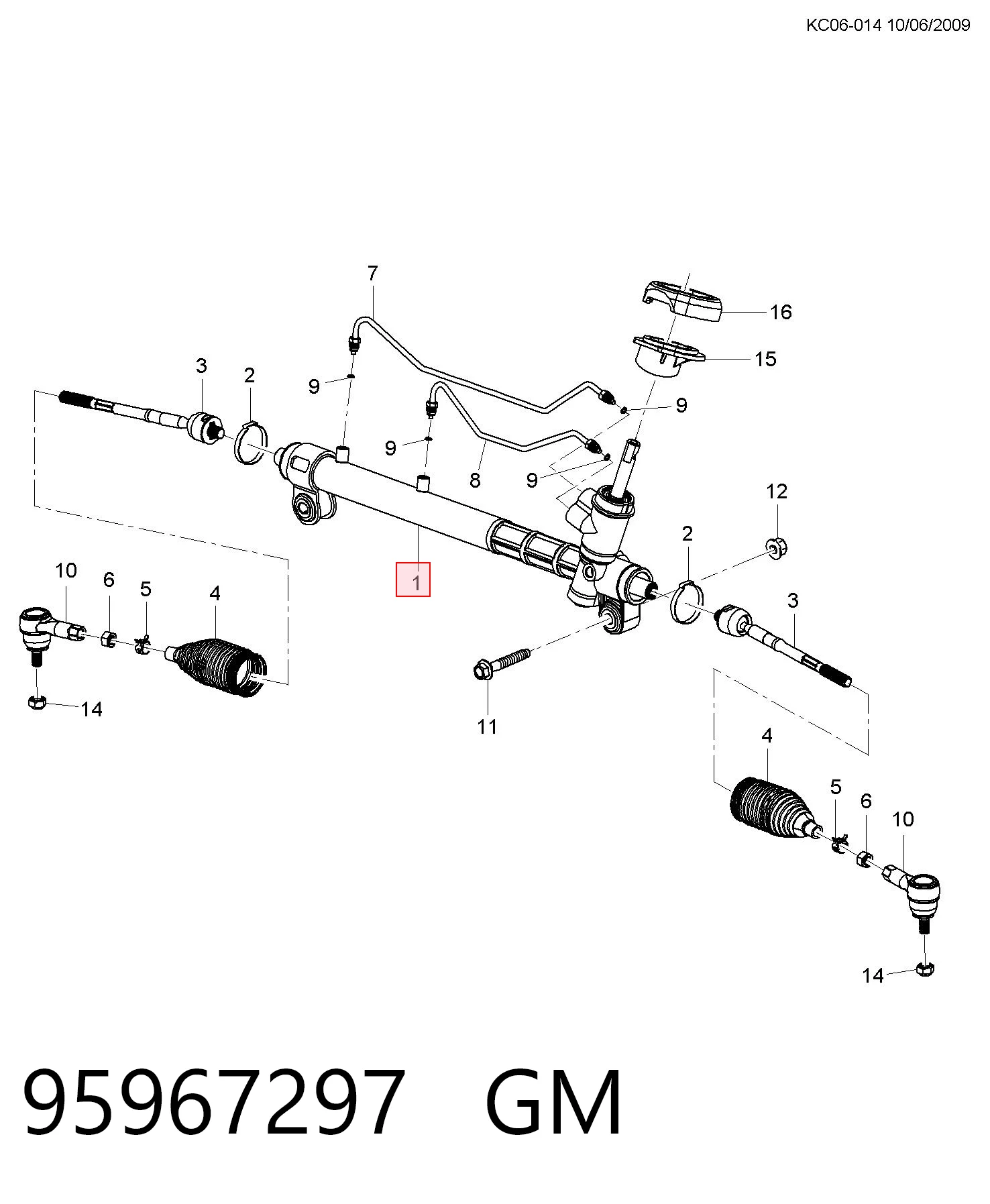 Do koszyka Listwa kierownicza (maglownica) Chevrolet Spark (Matiz)  M300