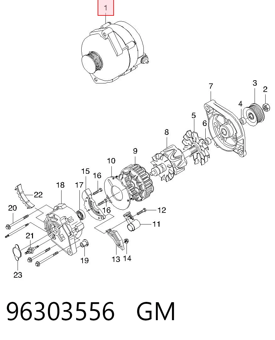 Alternator Daewoo Lanos 