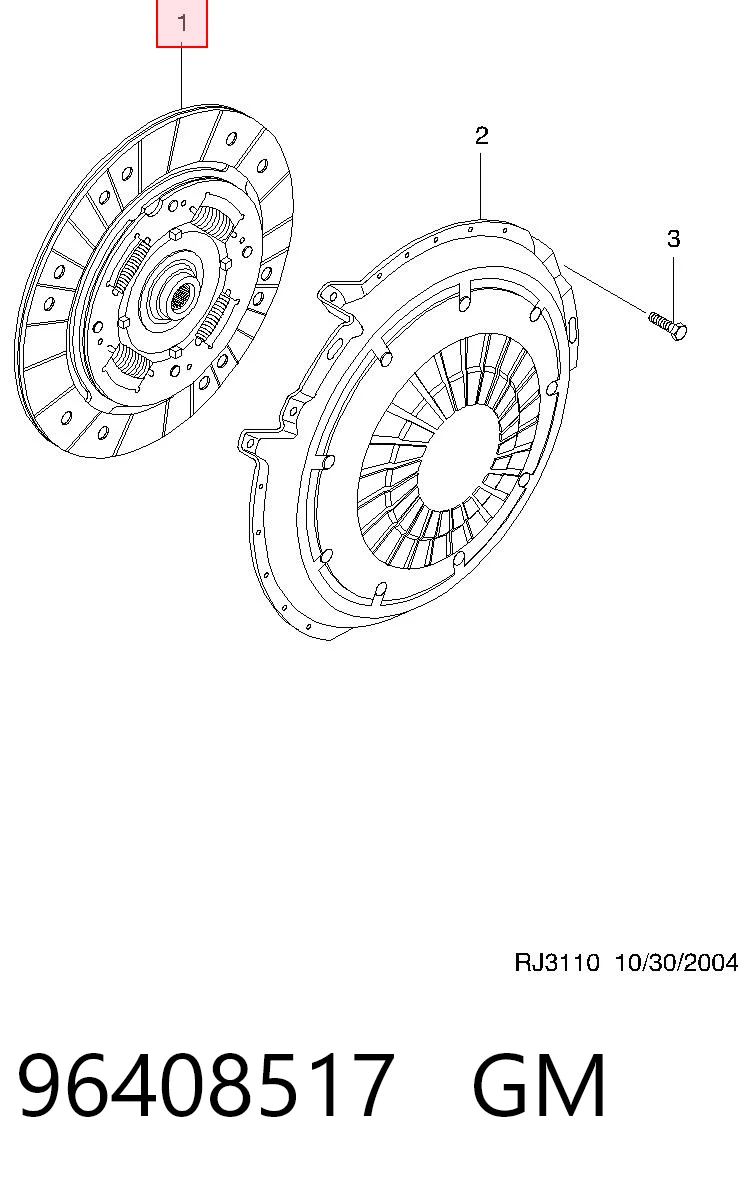 Tarcza sprzęgła Chevrolet Aveo II sedana (T250, T255) (2005 - 2011) cena, od 75,46 USD