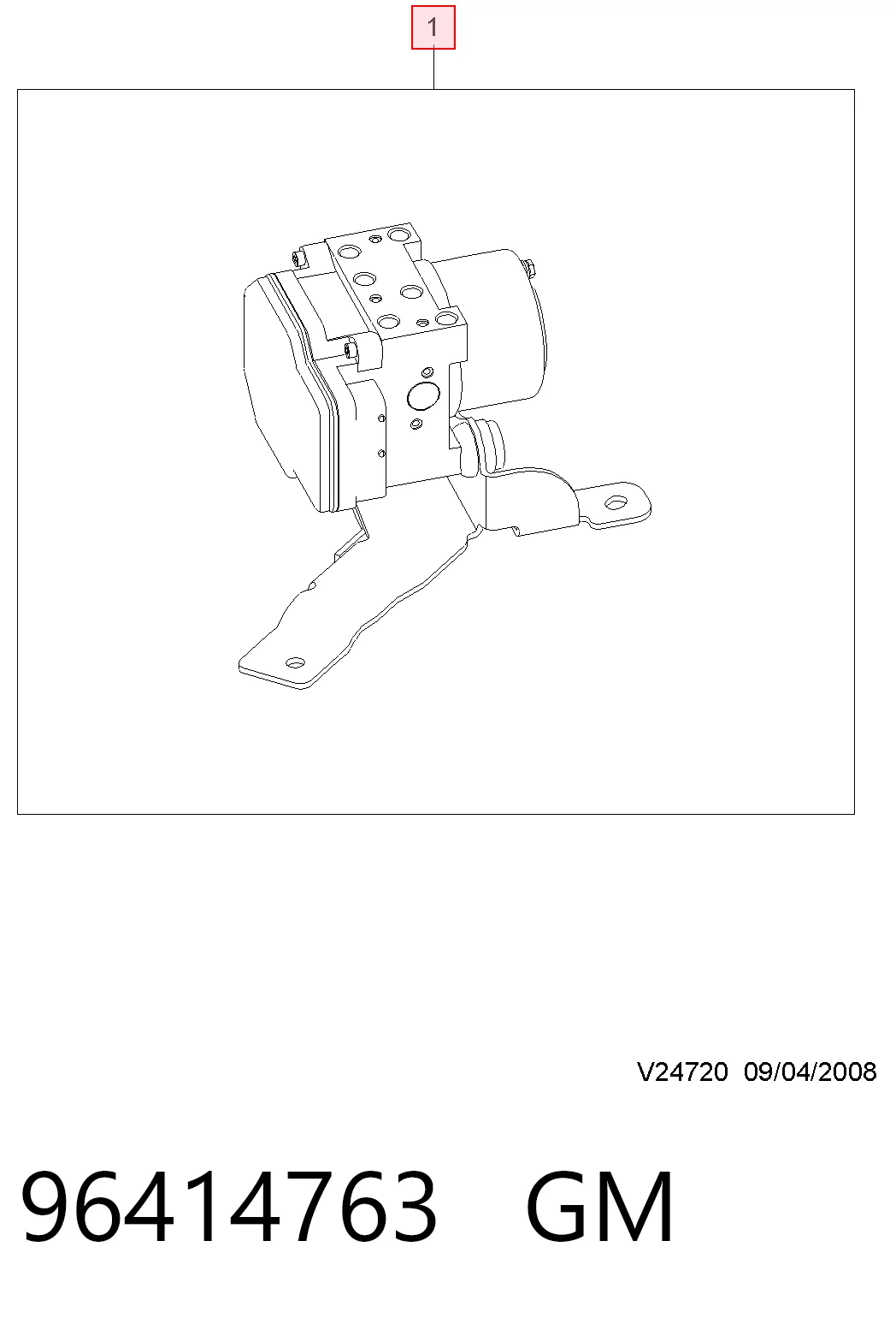 Sterownik ABS  hydrauliczny do Chevrolet Epica II V250