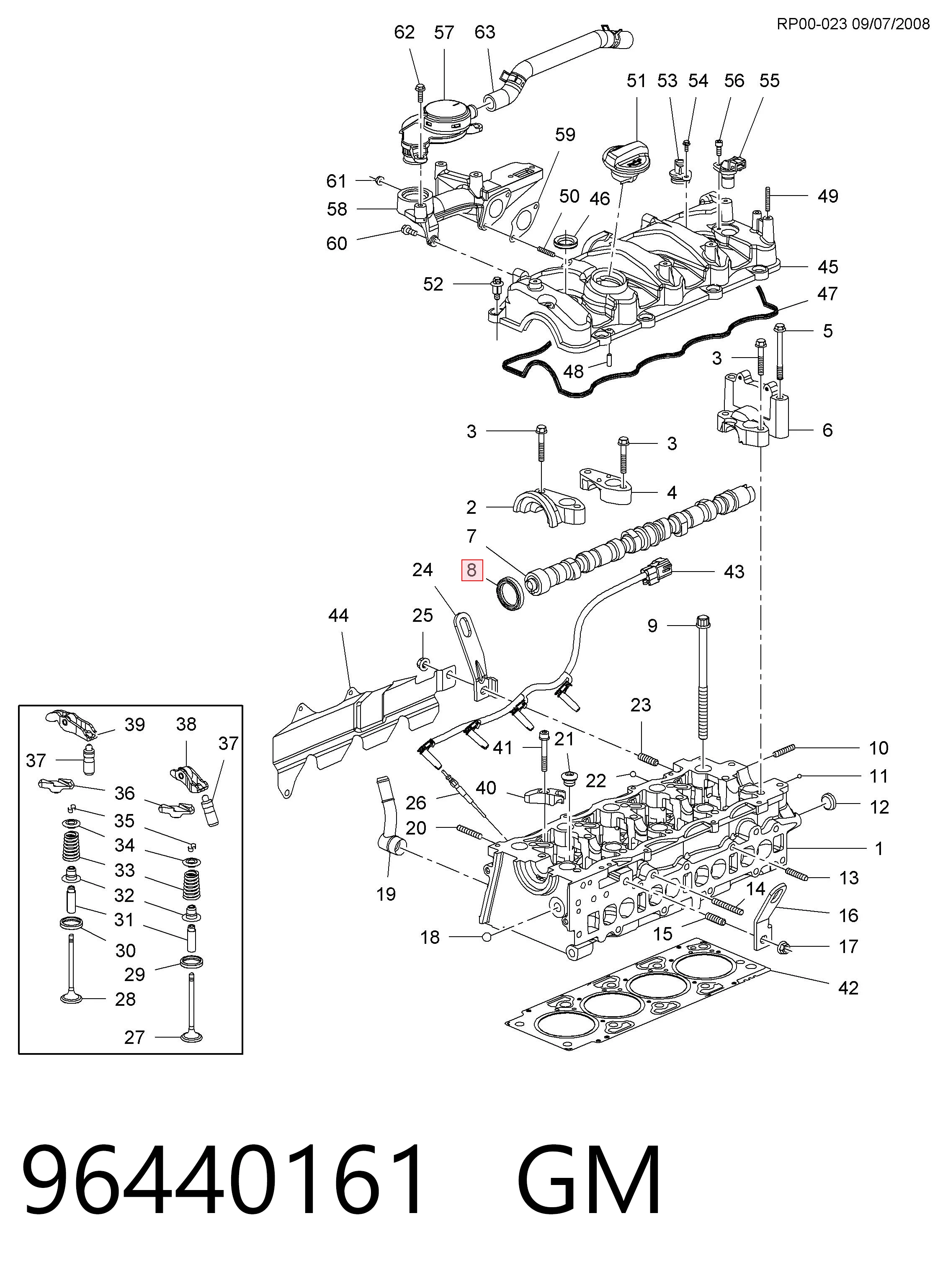 Uszczelniacz wałka rozrządu silnika Hyundai Santa Fe III SUV (DM) (2012 - 2018) cena, od 5,92 USD