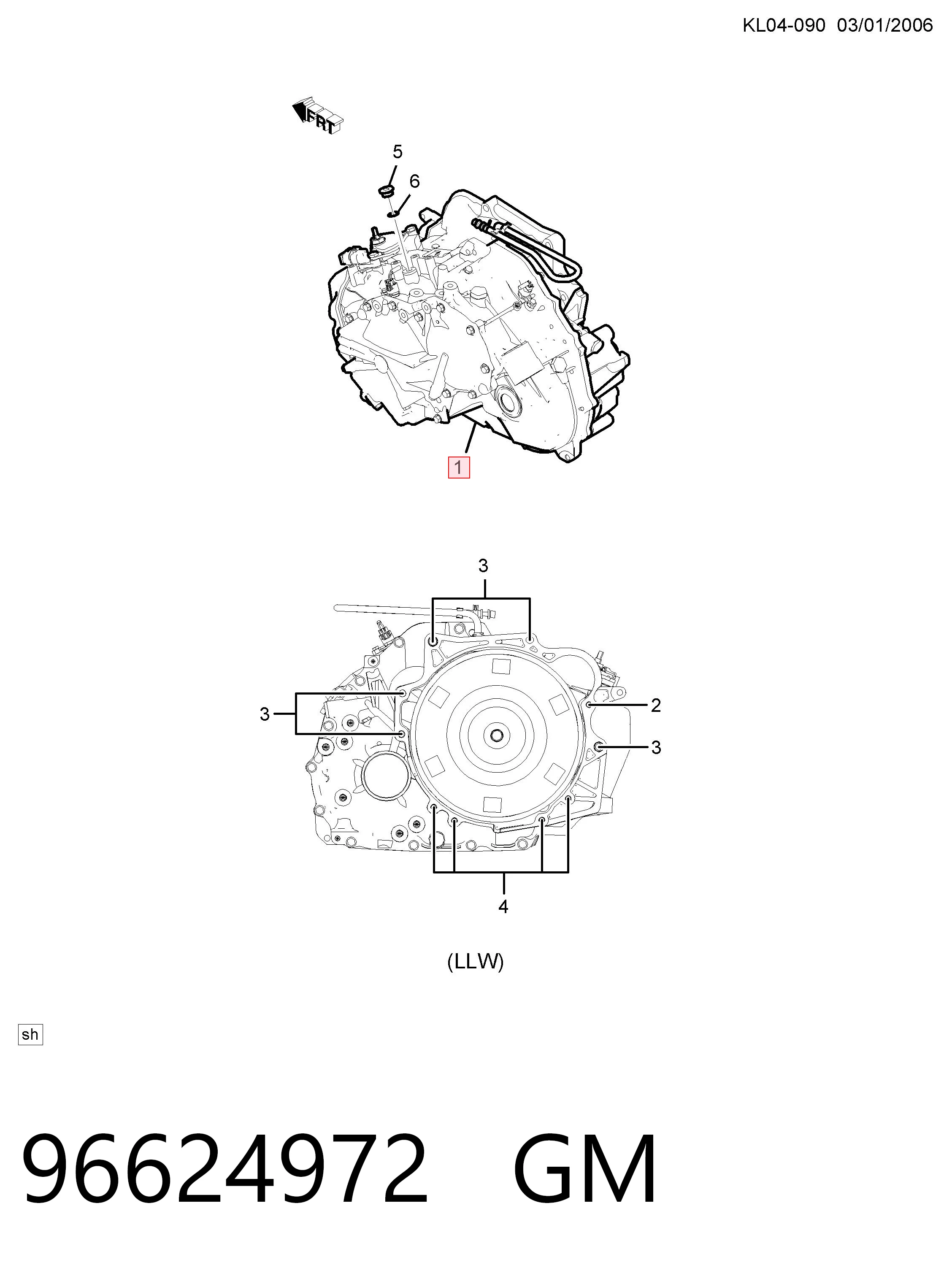 Automatyczna skrzynia biegów, kompletna do Chevrolet Captiva I C100