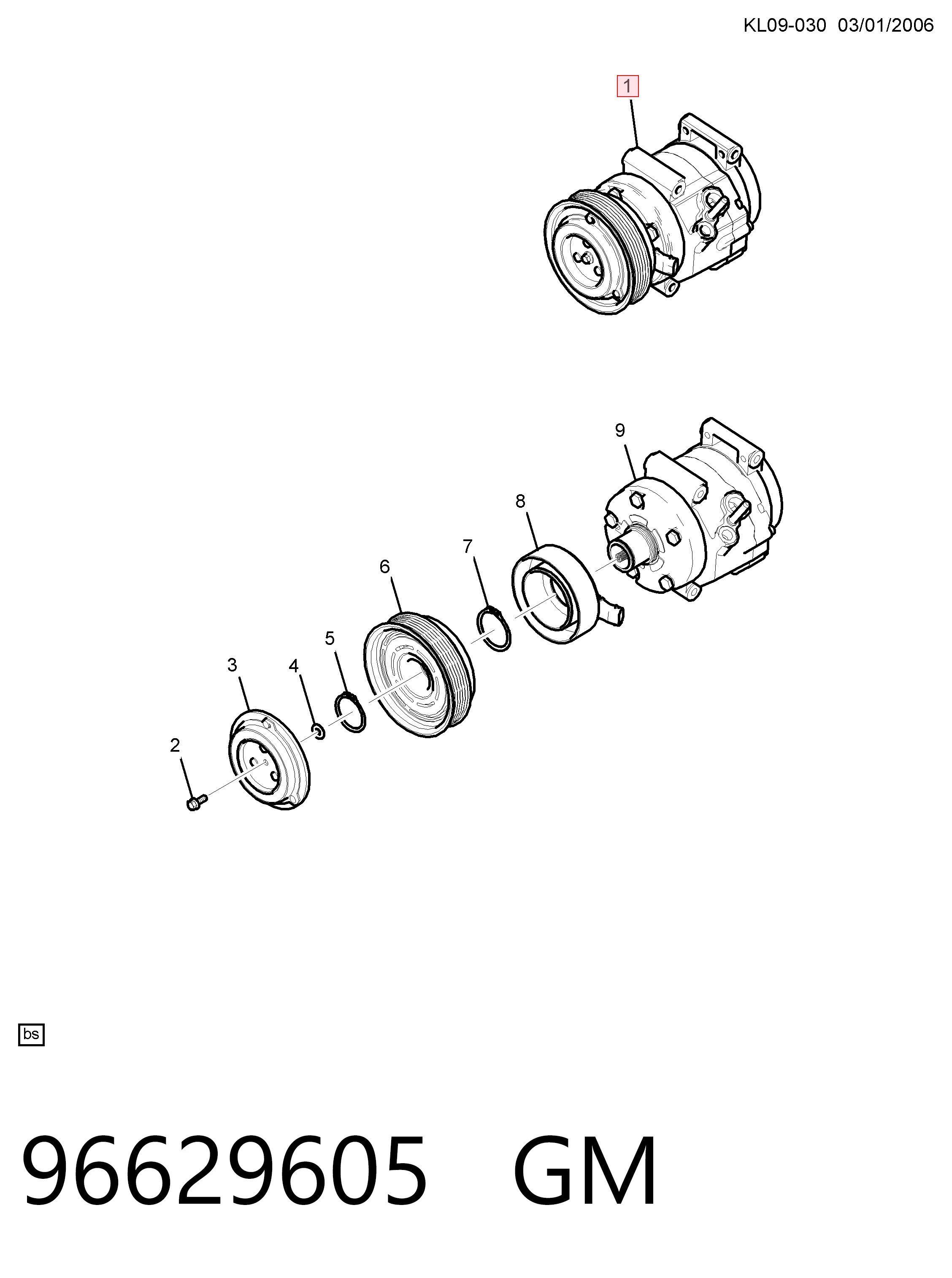 Sprężarka klimatyzacji Opel Antara 