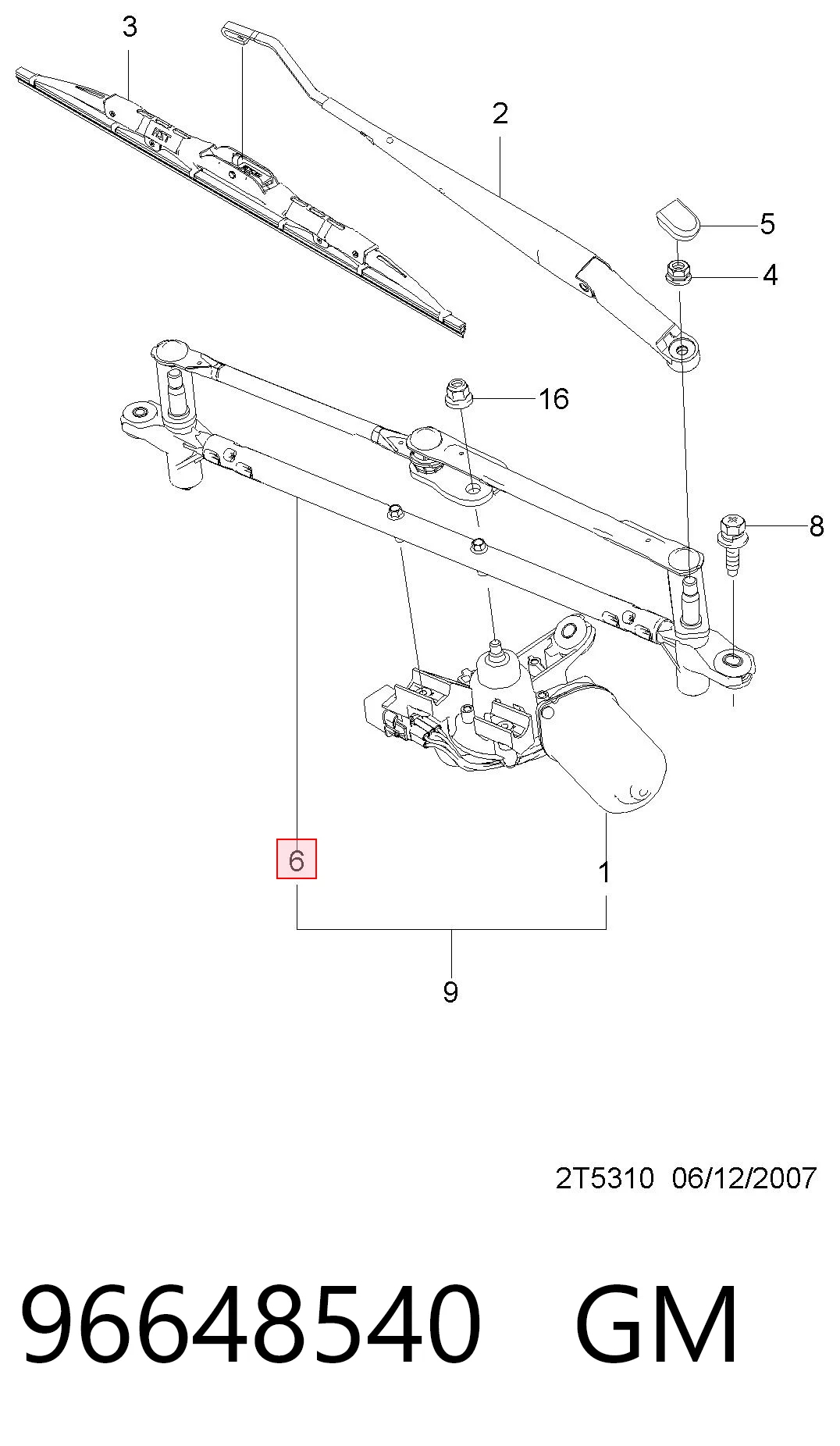 Kupić Mechanizm wycieraczek Chevrolet Aveo T250, T255 w dobrej cenie