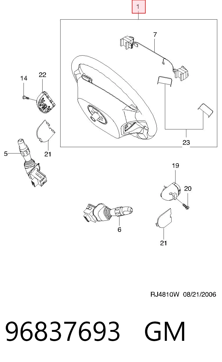 Kierownica do Chevrolet Lacetti  J200