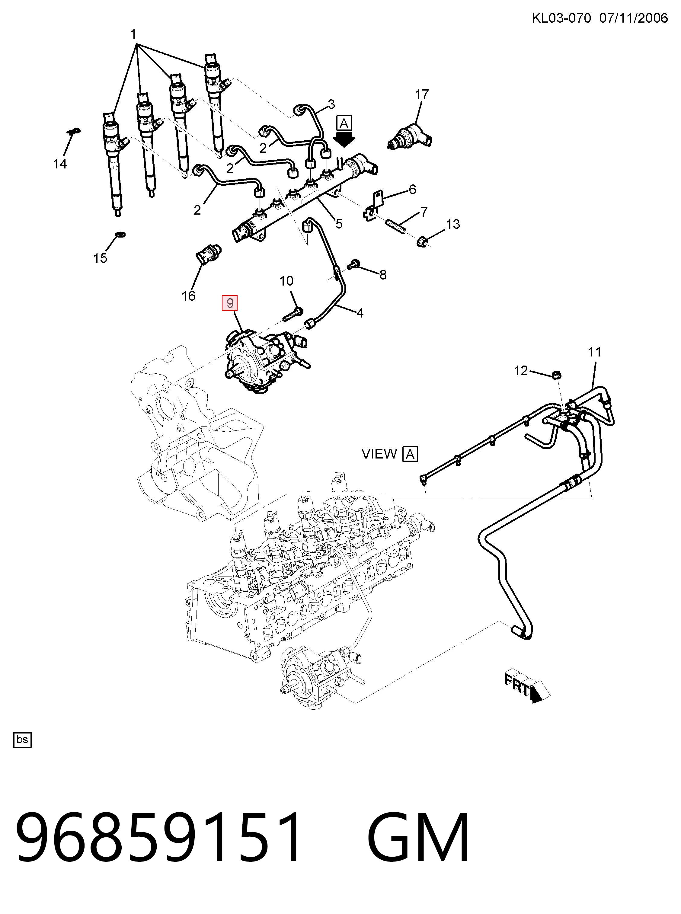 Pompa wtryskowa wysokiego ciśnienia do Chevrolet Lacetti  J200