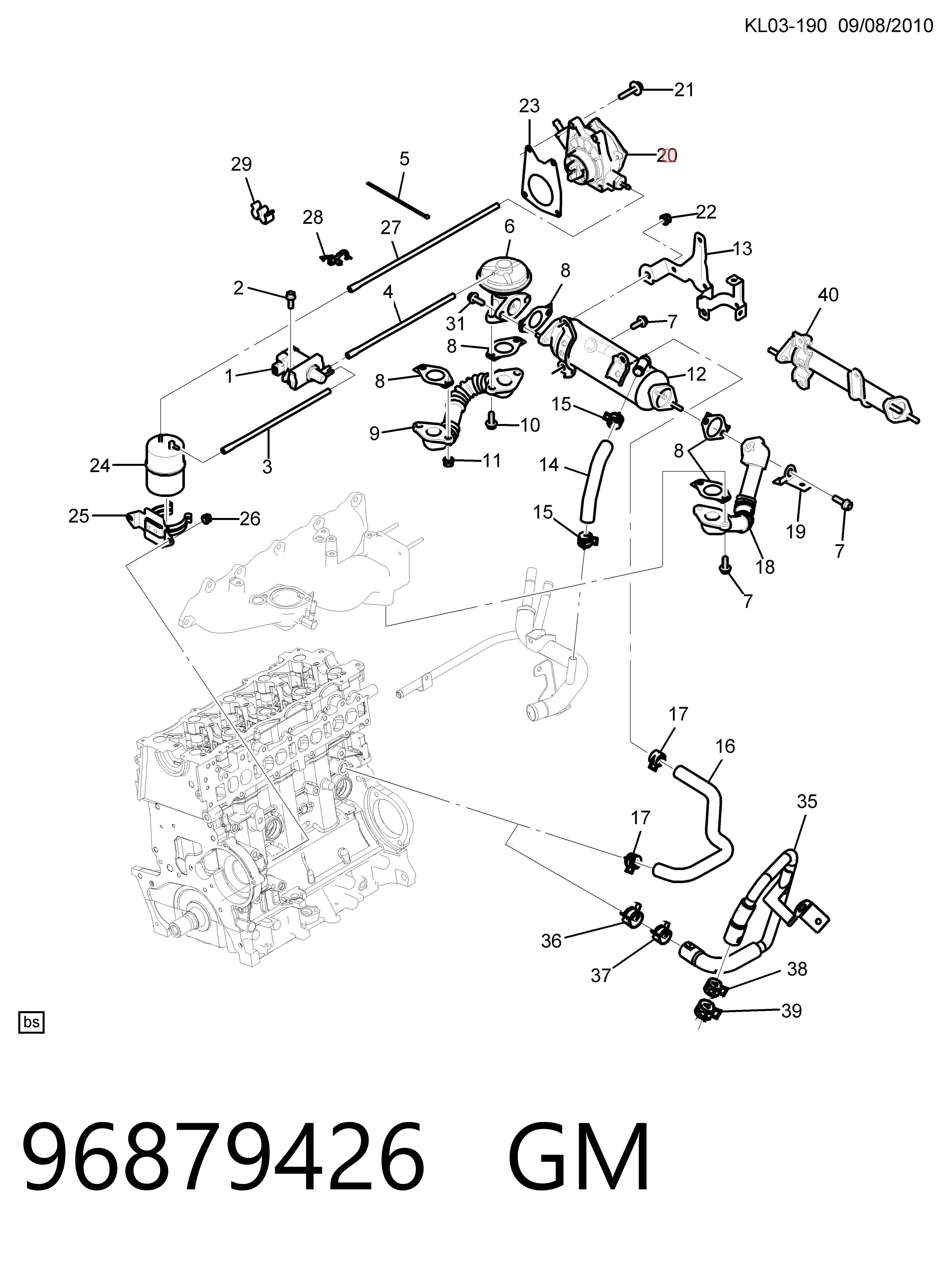Pompa podciśnienia do Chevrolet Captiva I C100