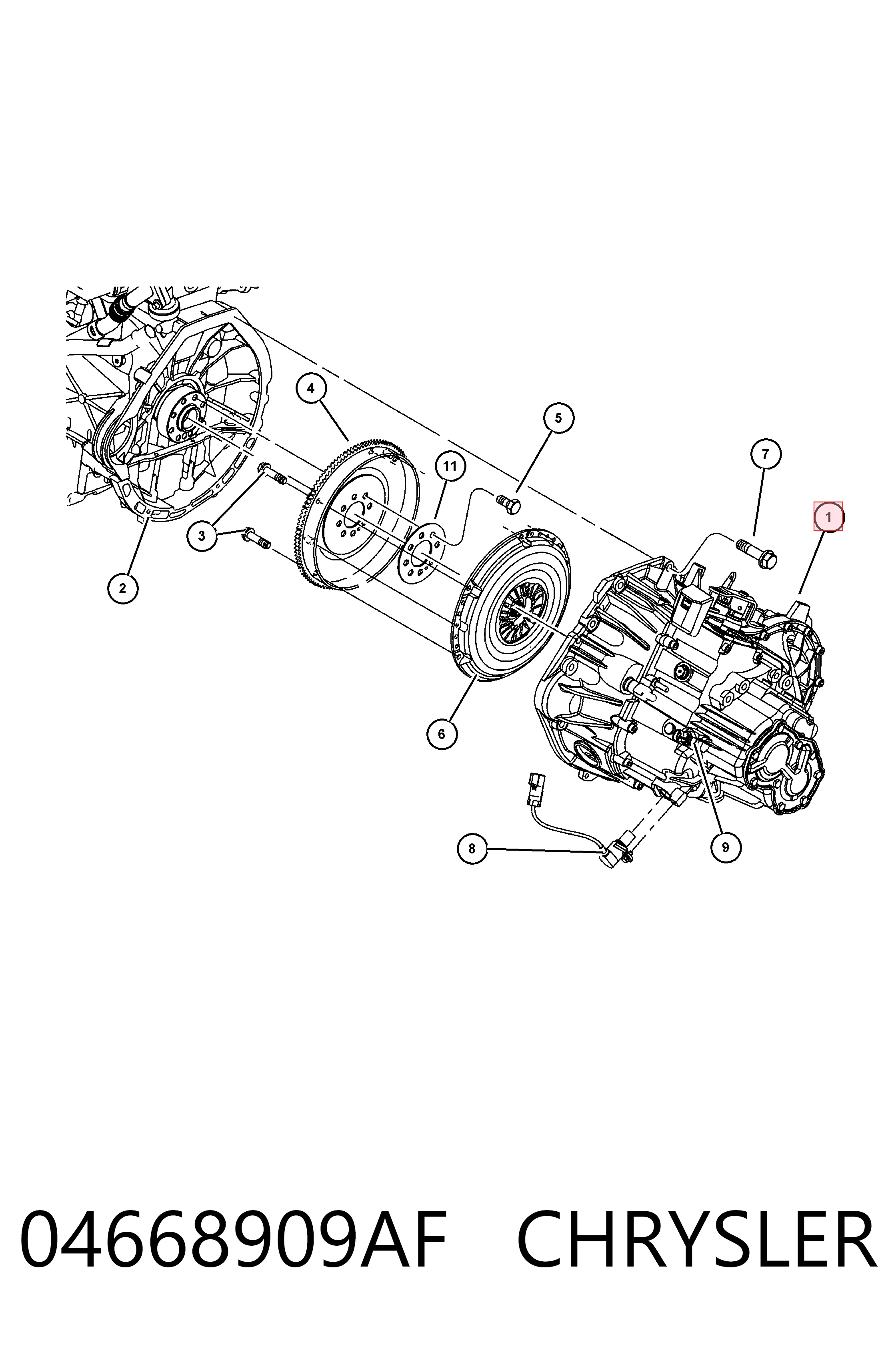 Mechaniczna skrzynia biegów w komplecie do Chrysler PT Cruiser  
