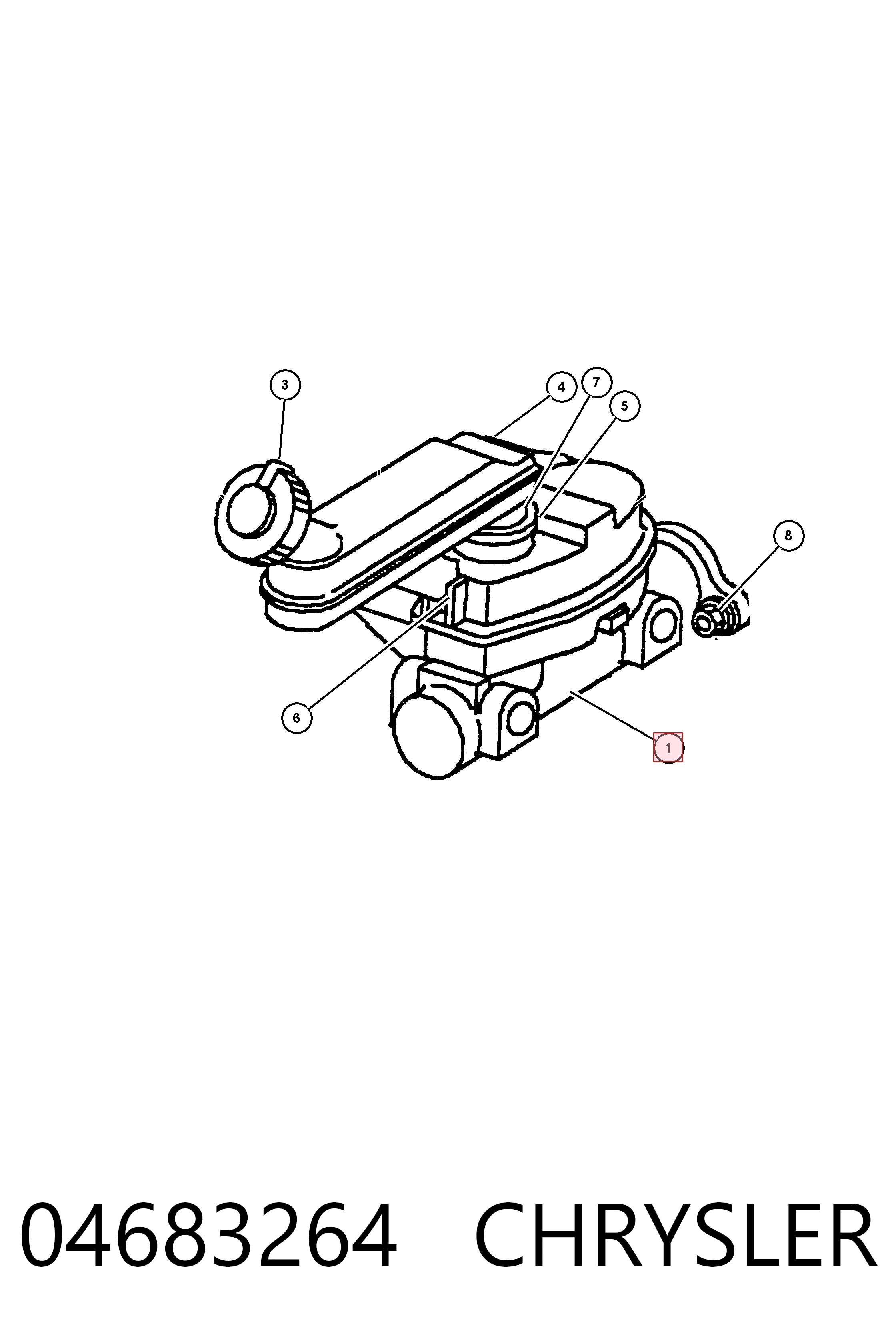 04683264 Chrysler Główny cylinder hamulców