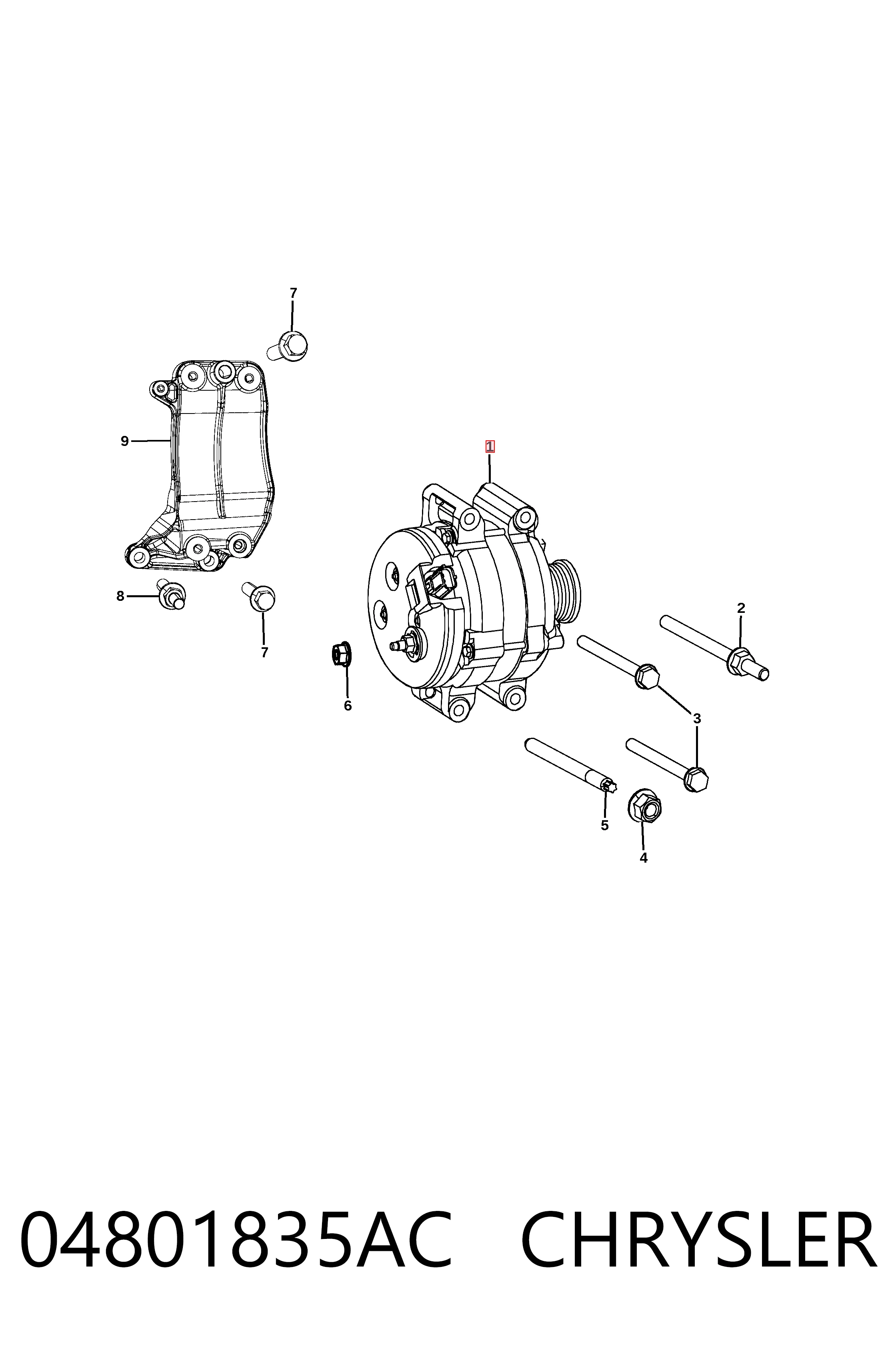 Alternator do Jeep Grand Cherokee IV WK