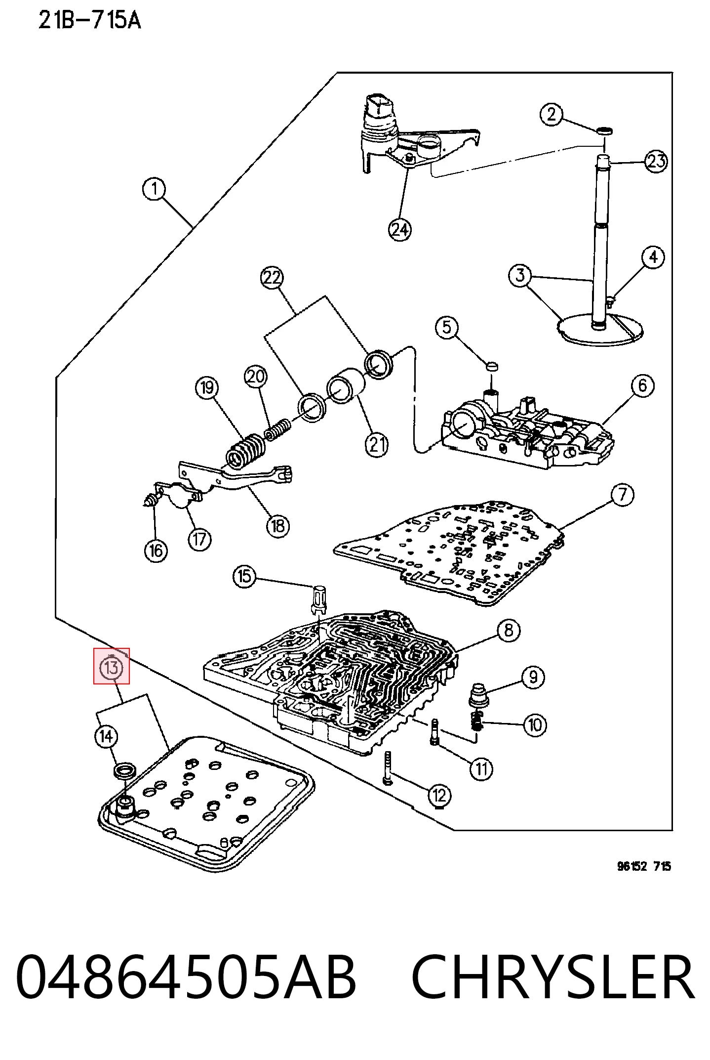 04864505AB Chrysler Filtr automatycznej skrzyni biegów