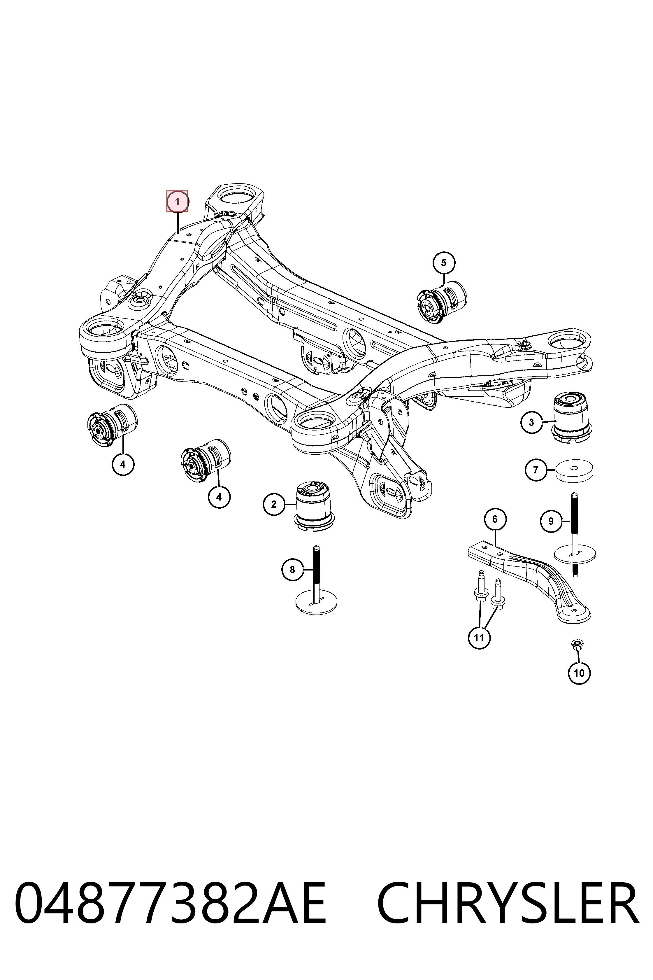 Korpus osi tylnej Jeep Cherokee SUV (KL) (2014 - 2023) cena, od 125,48 USD
