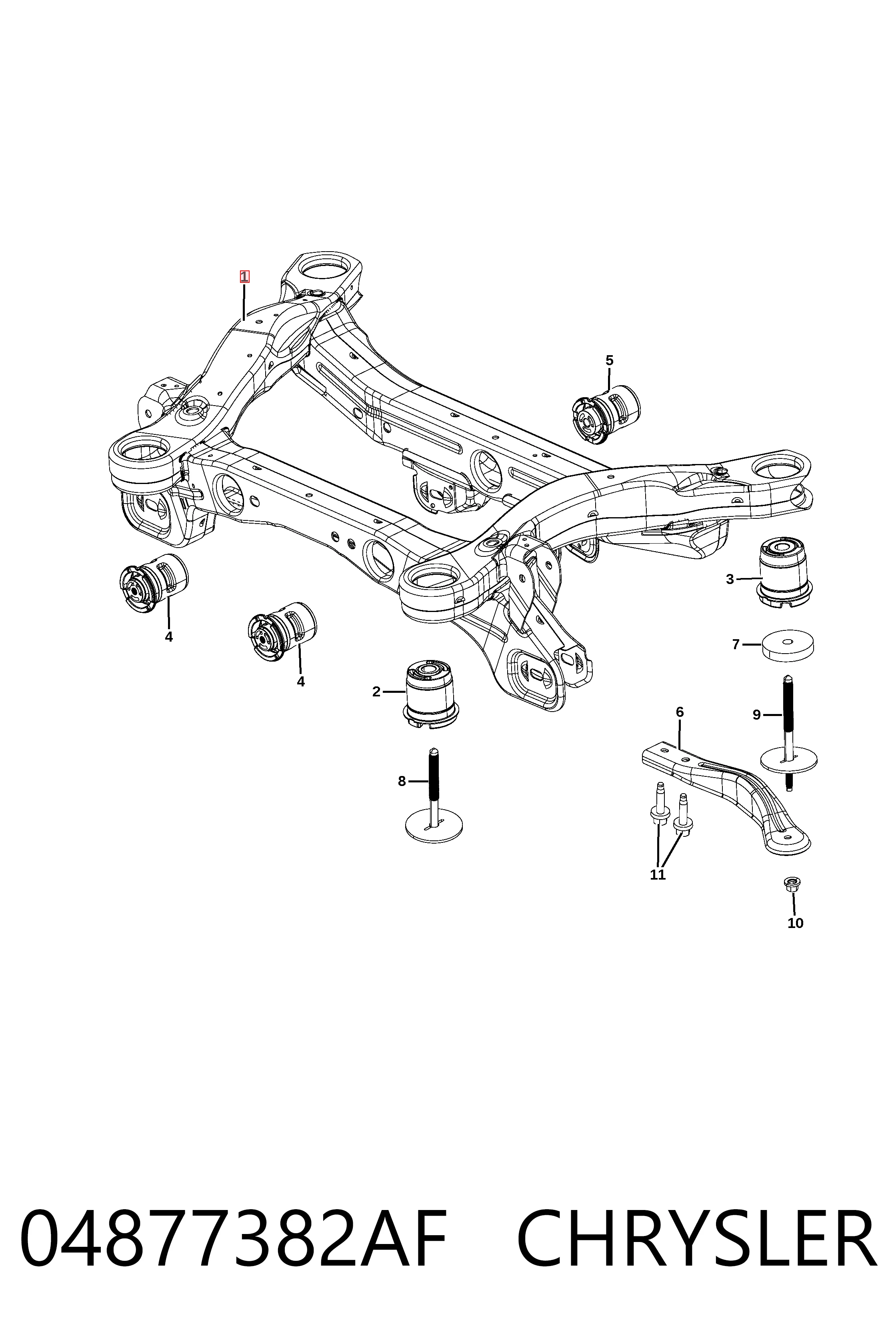 Do koszyka Korpus osi tylnej Jeep Cherokee  KL