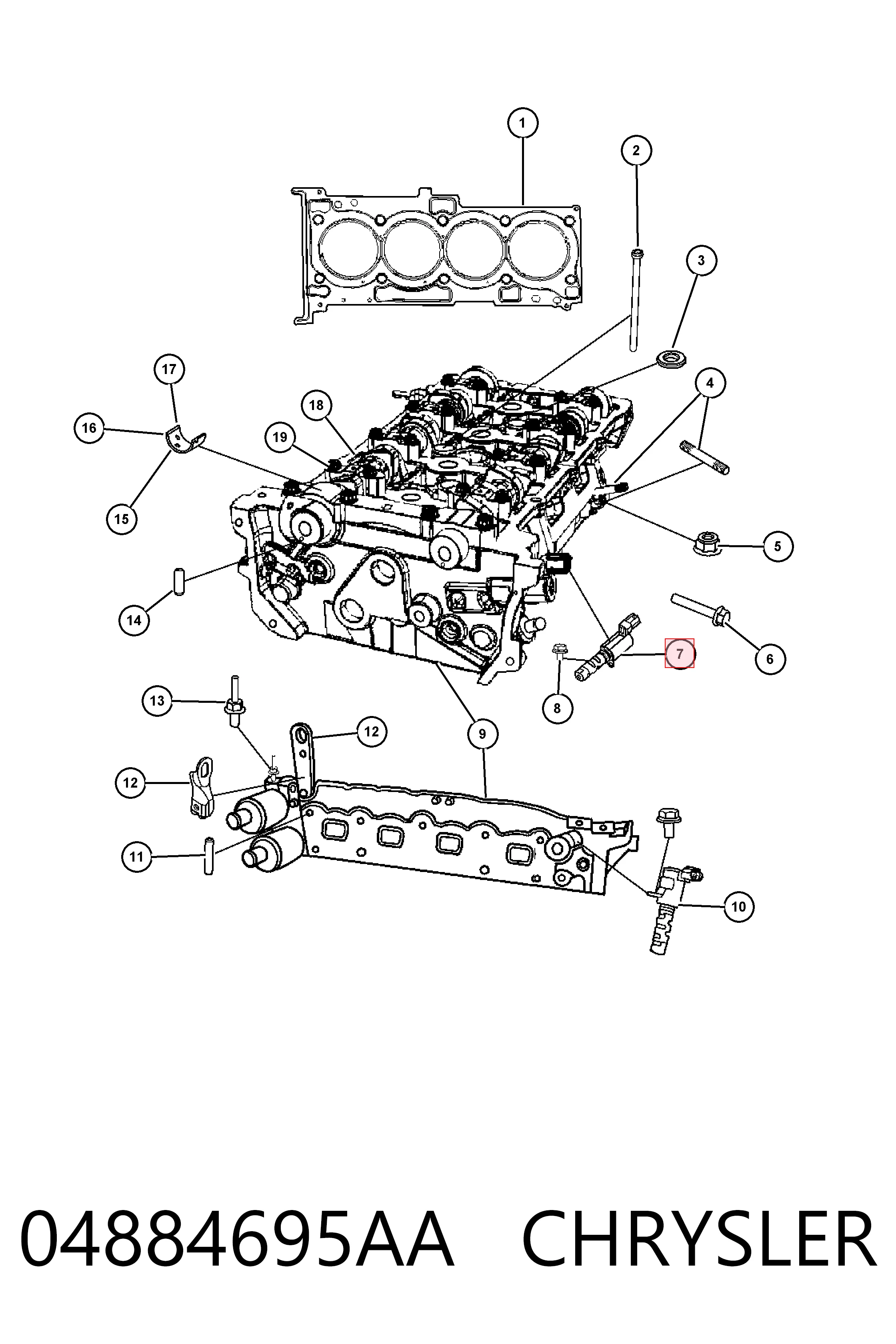 04884695AA Chrysler