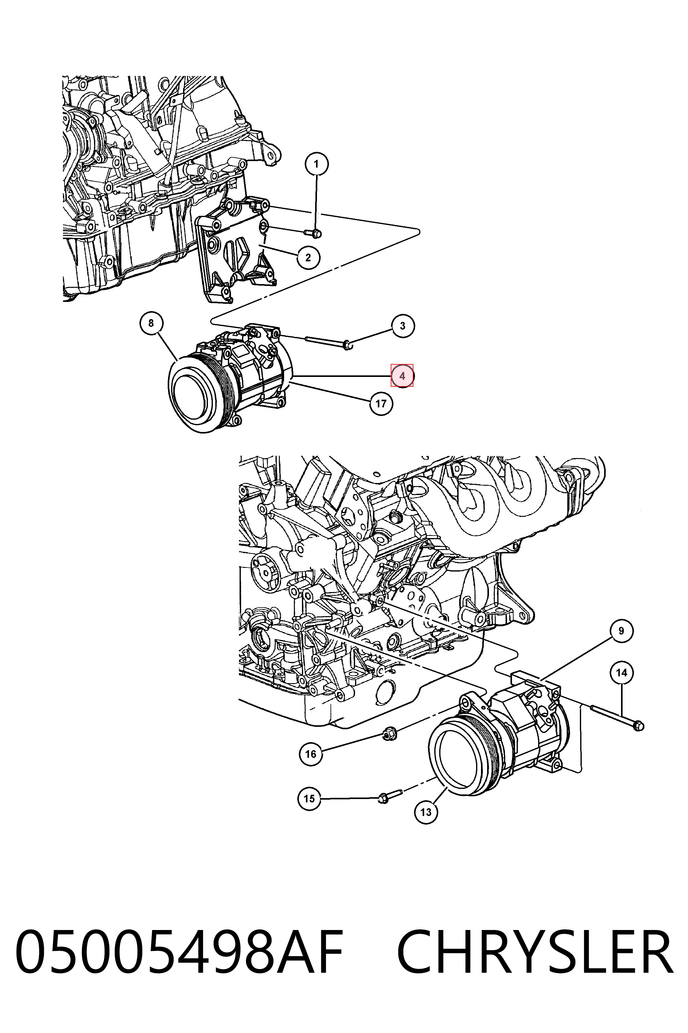  Sprężarka klimatyzacji Dodge Caravan 