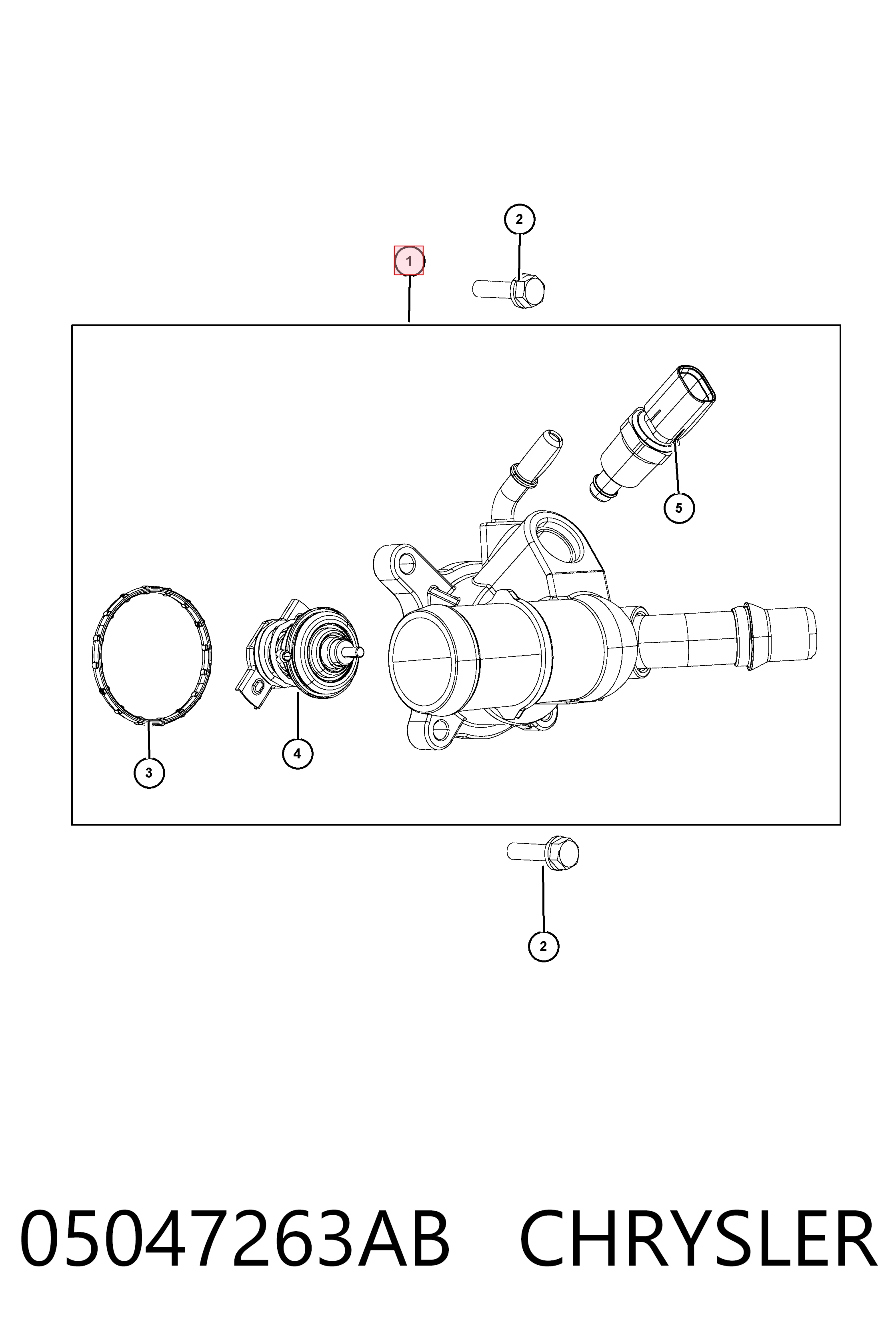 Obudowa termostatu 7710317 Kamoka