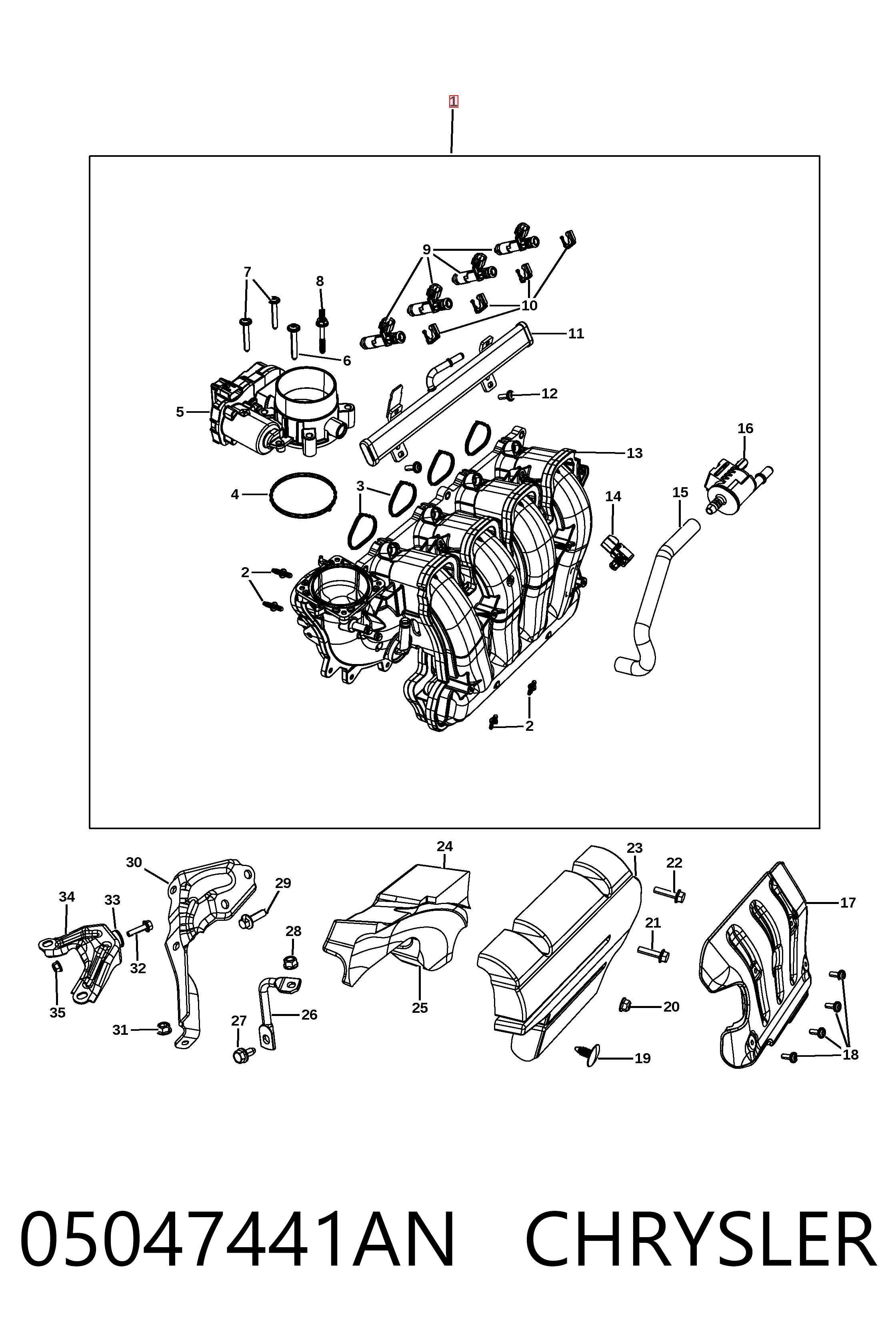 Kolektor ssący Jeep Cherokee SUV (KL) (2014 - 2023) cena, od 31,37 USD