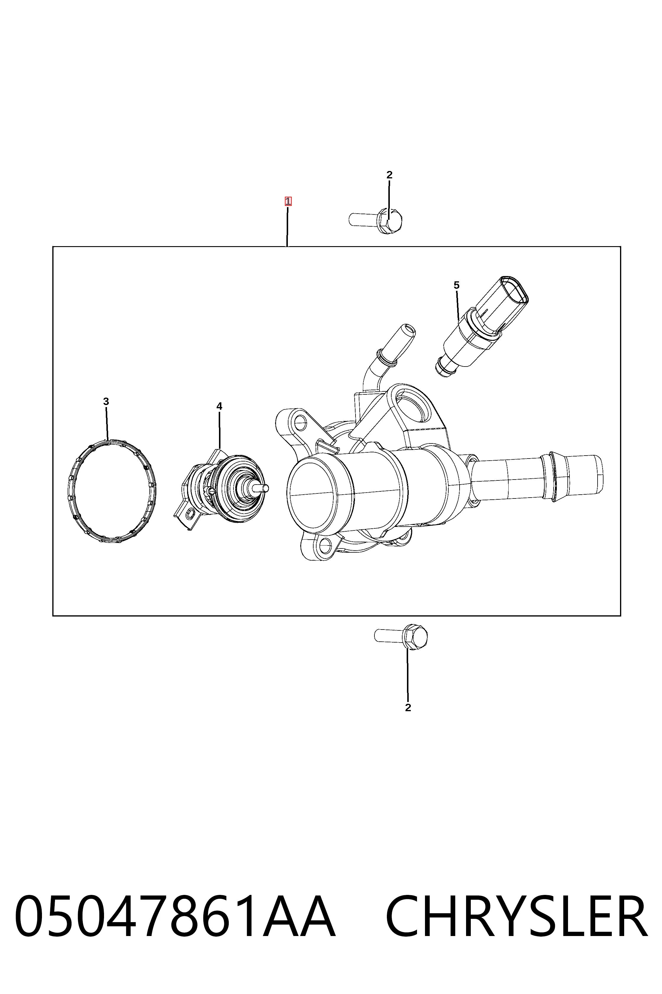 Obudowa termostatu 7710317 Kamoka