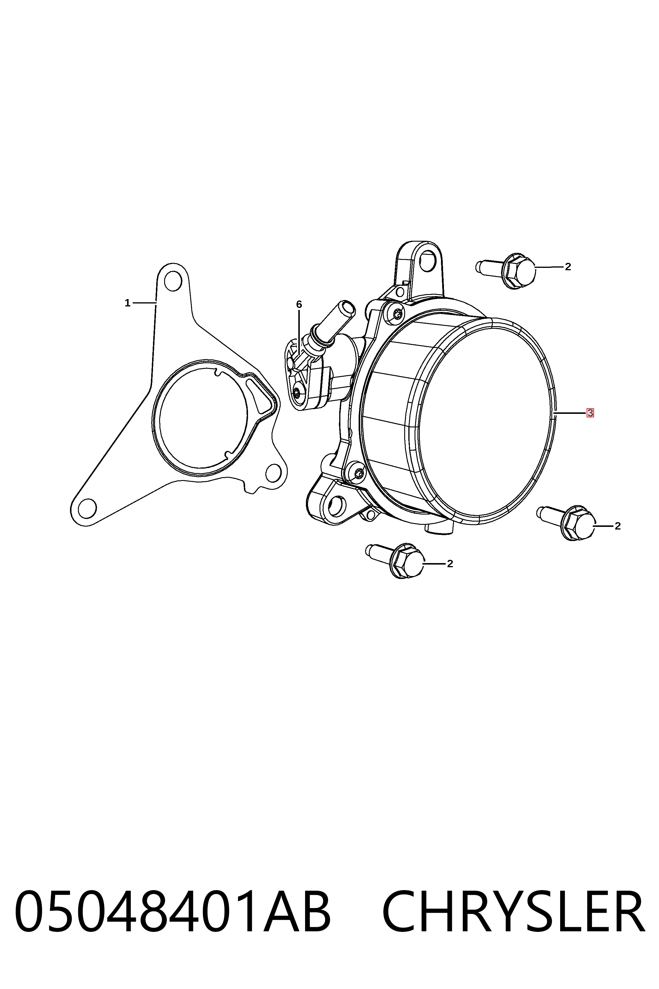 05048401AB Chrysler Pompa podciśnienia