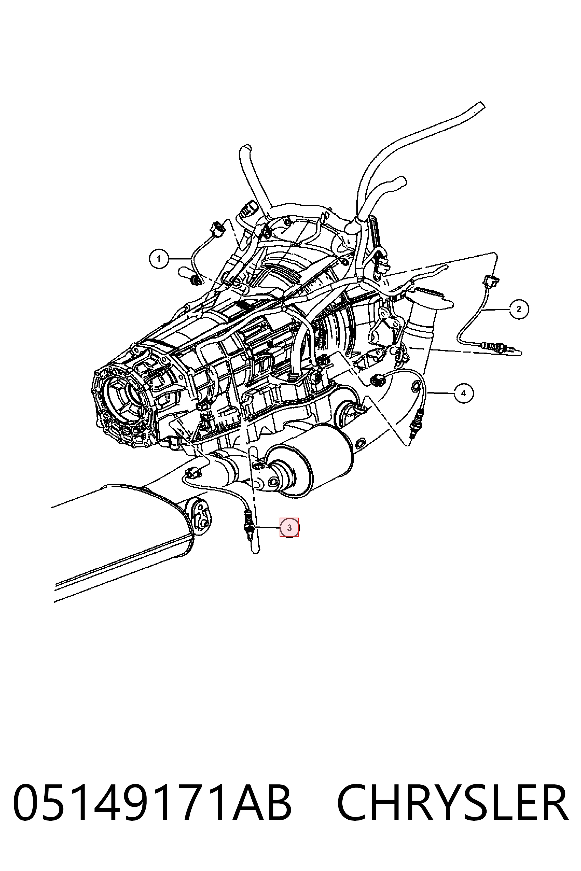 05149171AB Chrysler Sonda lambda, czujnik tlenu
