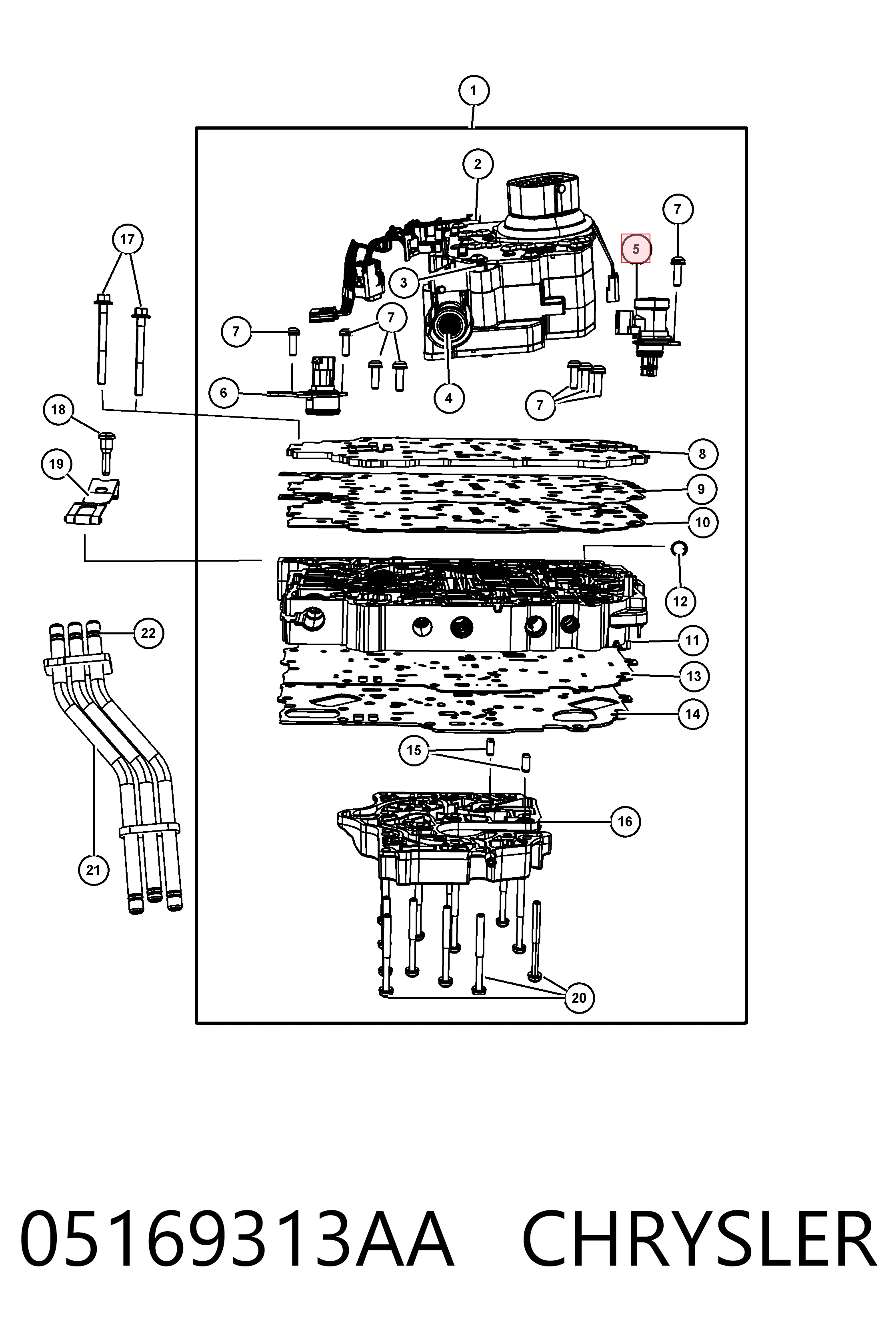 Solenoid automatycznej skrzyni biegów do Dodge Journey  