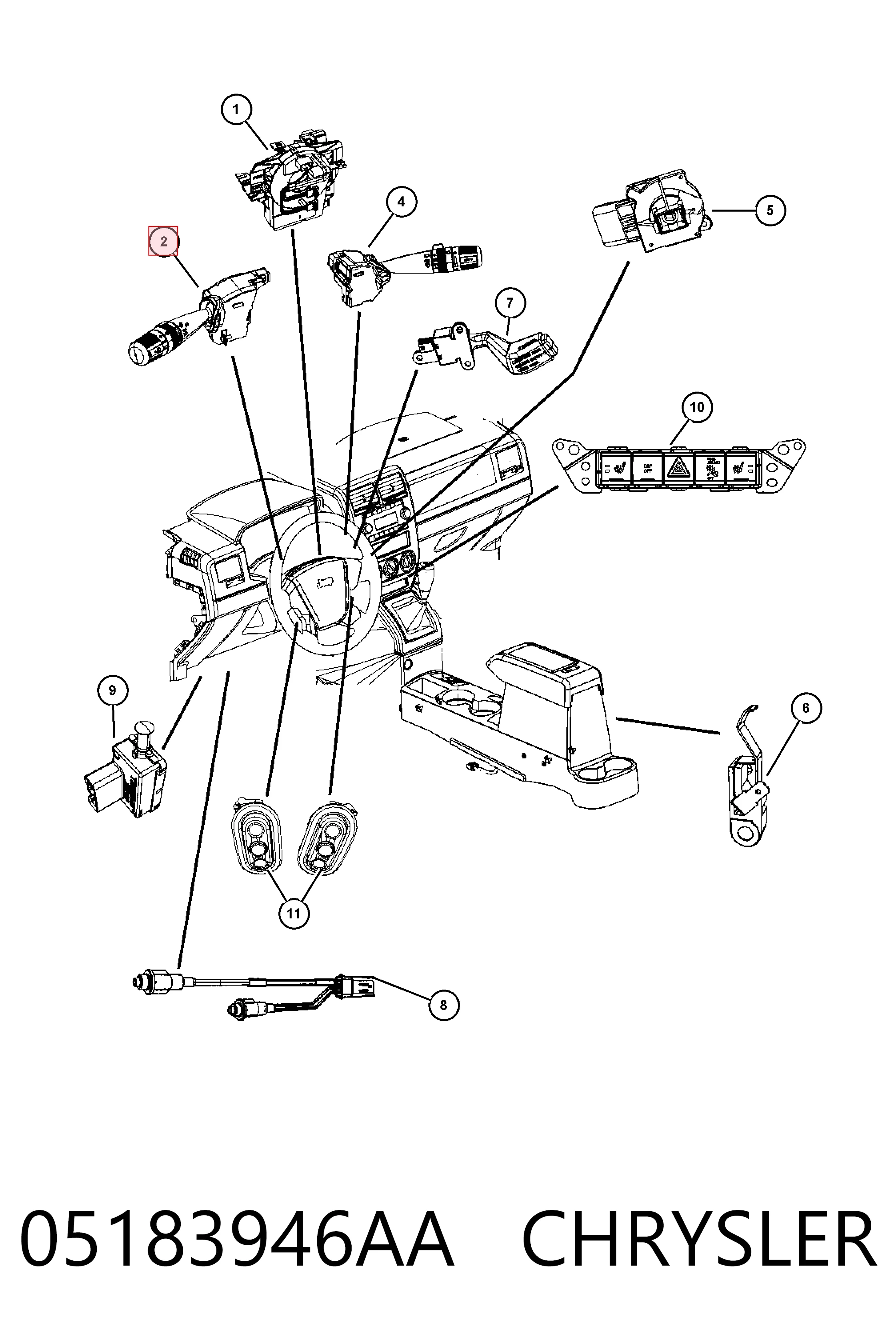 K05183946AD Fiat/Alfa/Lancia 