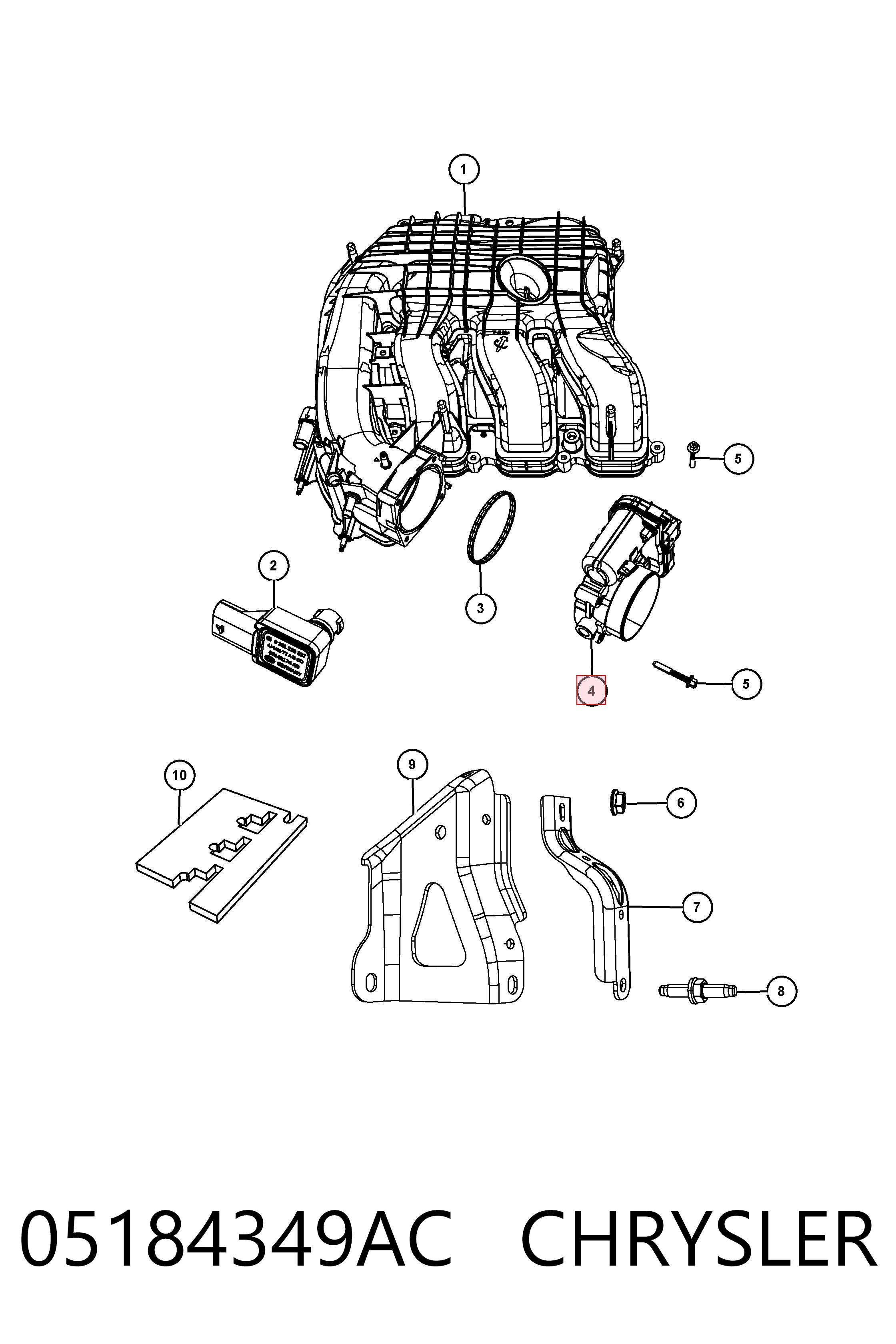 Przepustnica, komplet do Jeep Cherokee  KL