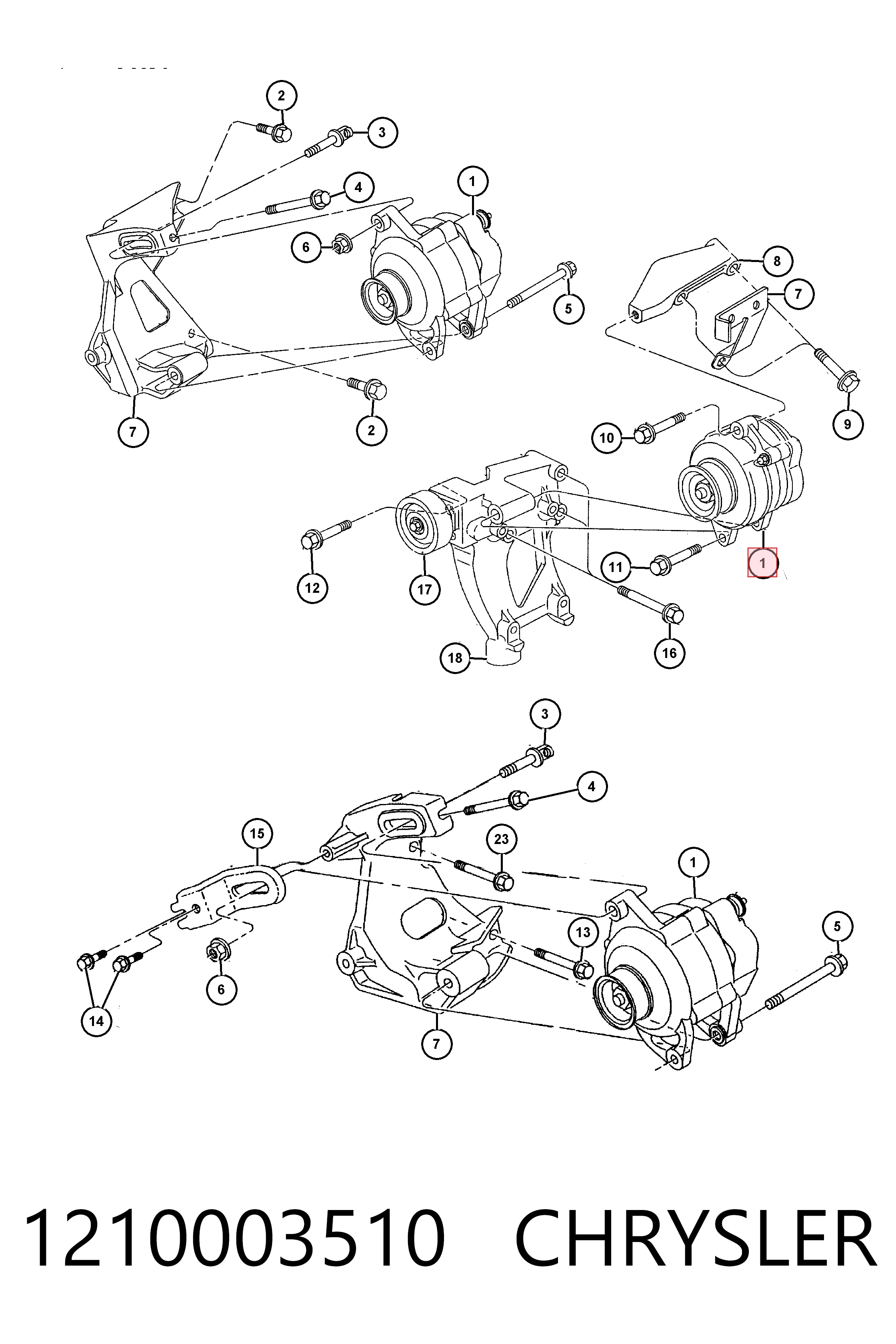 Alternator do Dodge Stratus I ES 