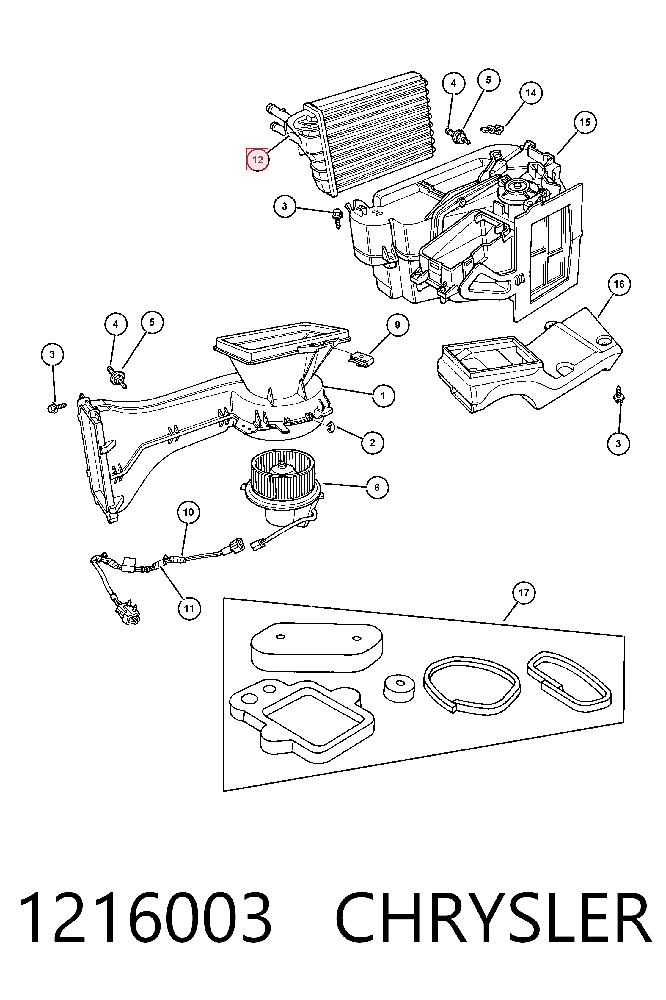 Chłodnica nagrzewnicy (ogrzewacza) Chrysler Neon sedana (PL) (1994 - 1999) cena, od 73,56 USD