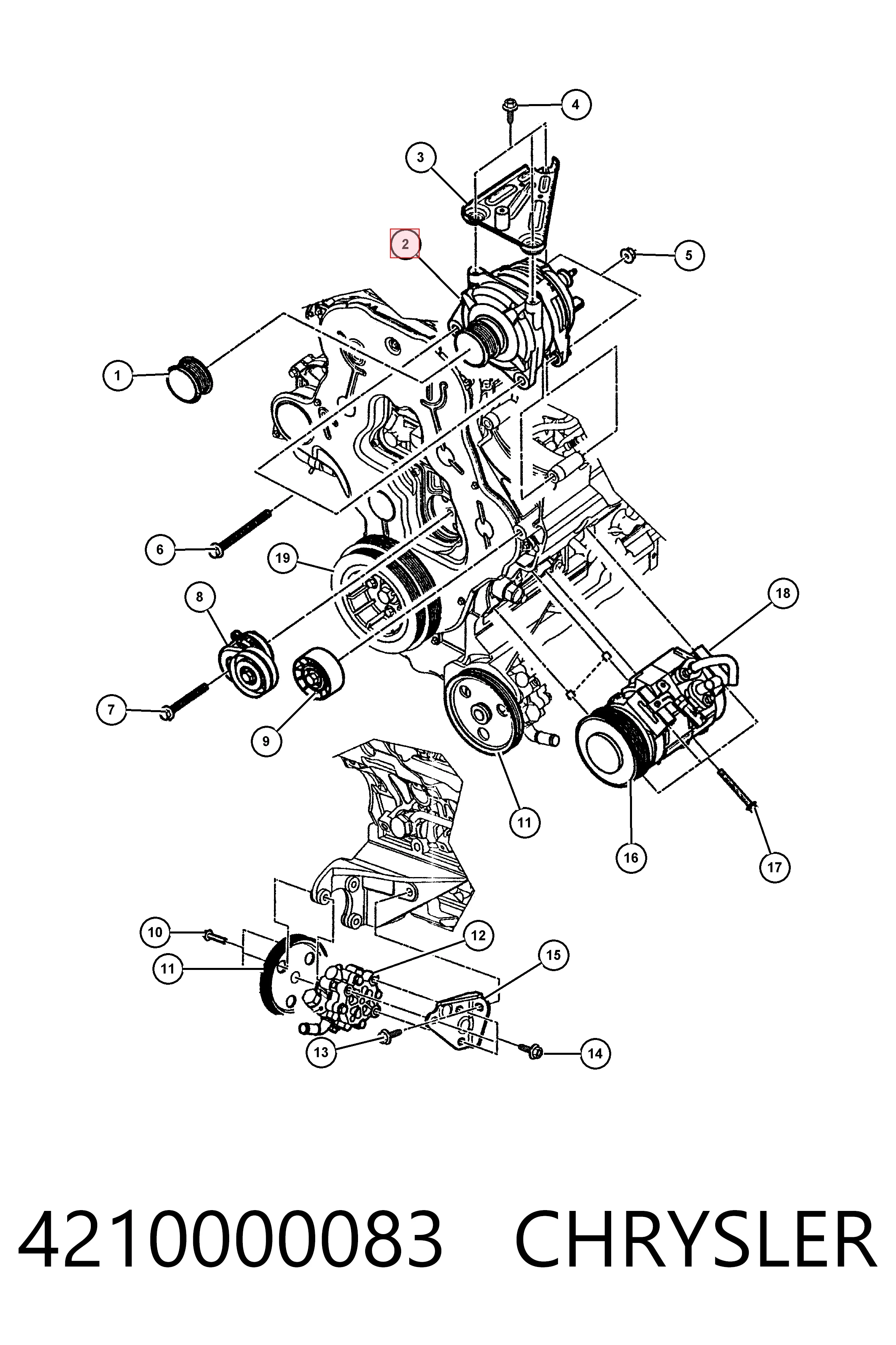 4210000083 Chrysler Alternator