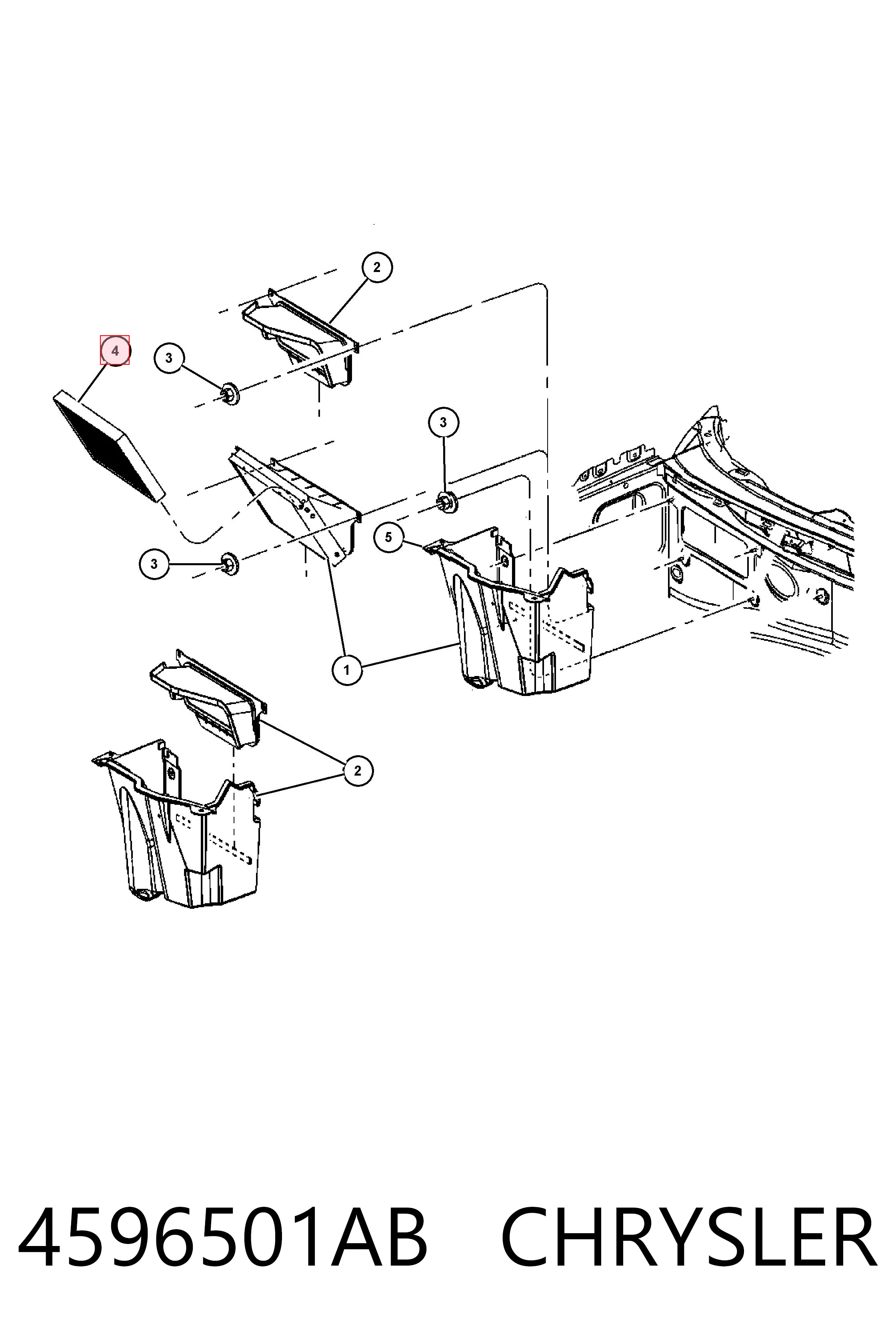 4596501AB Chrysler Filtr kabiny