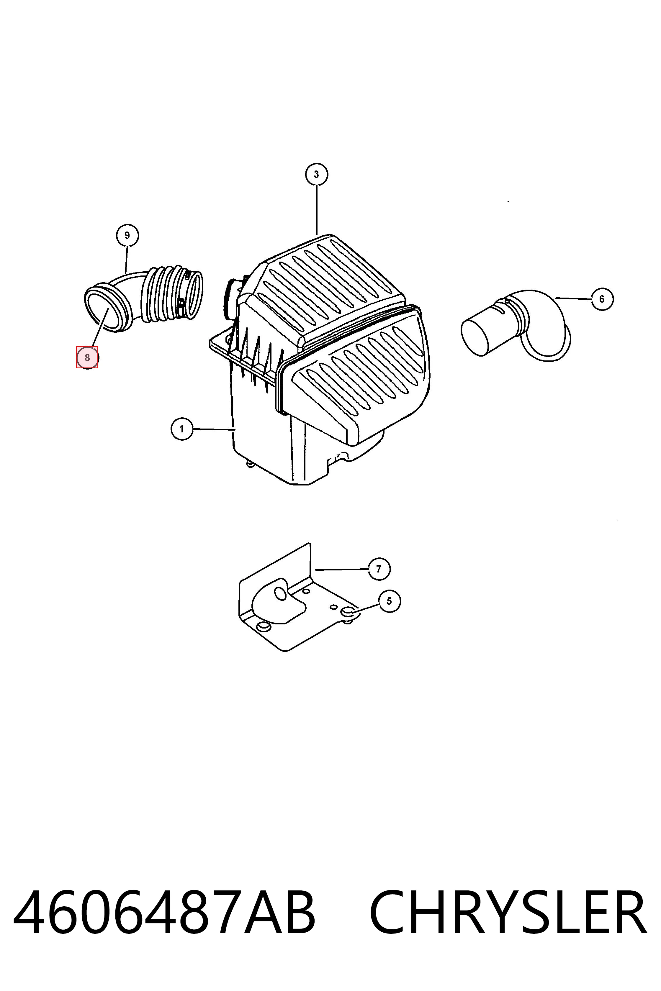Czujnik temperatury powietrza wlotowego do Chrysler Voyager II GS 