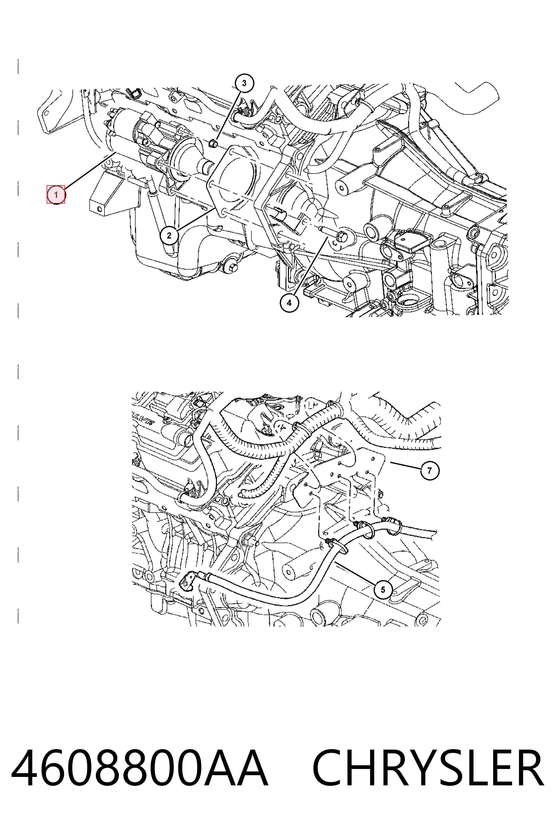 4608800AA Chrysler Rozrusznik