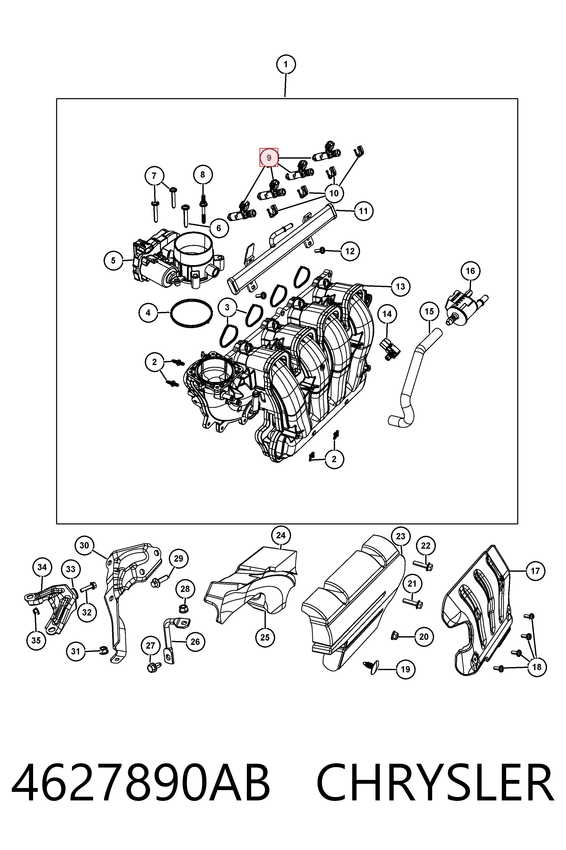 Wtryskiwacz paliwa Jeep Cherokee SUV (KL) (2014 - 2023) cena, od 94,11 USD